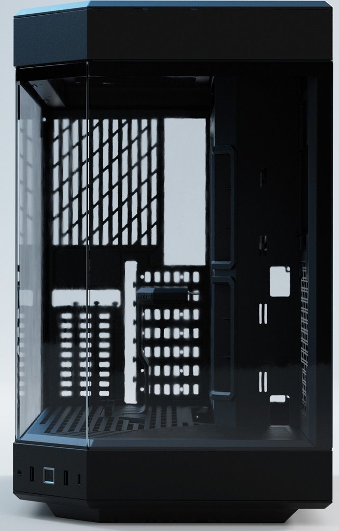 HYTE Y60 Black Zweikammer ATX-Midi-Tower Gehäuse schwarz, Seitenfenster