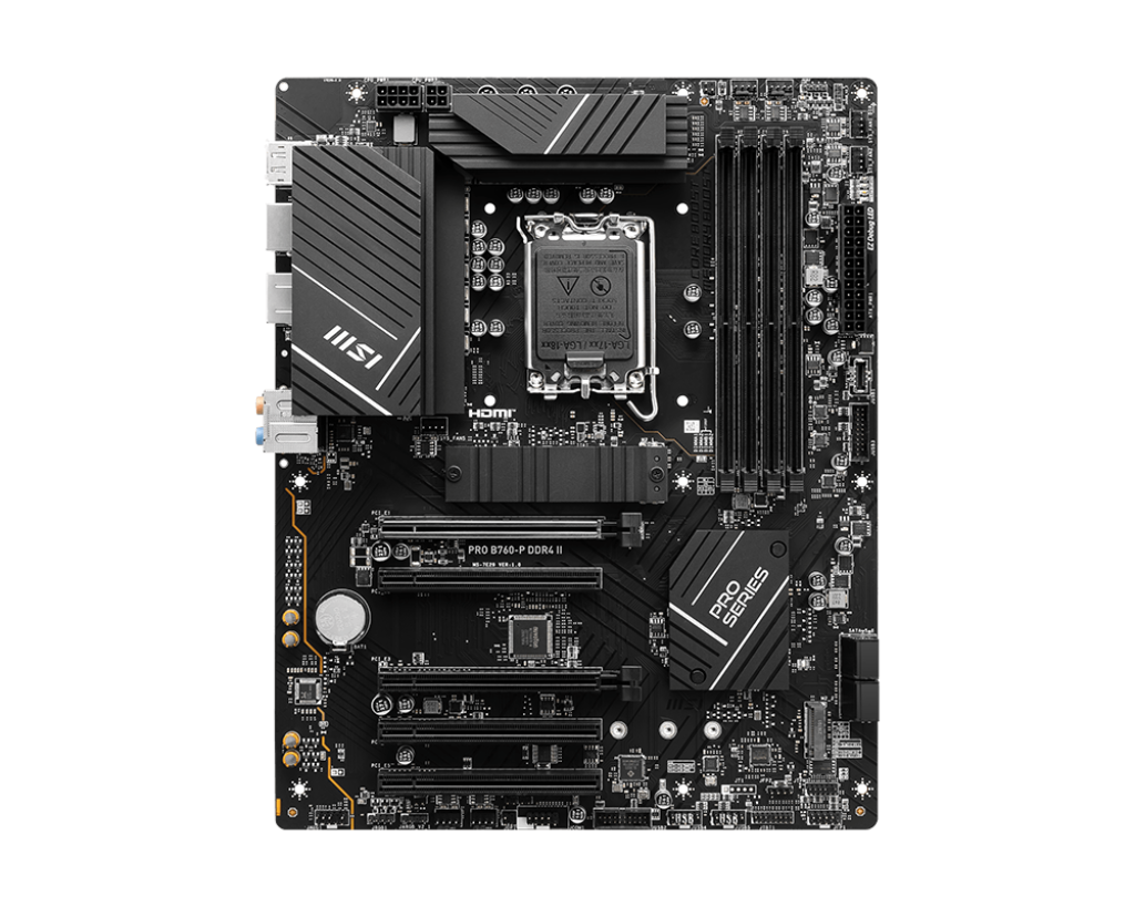 MSI PRO B760-P DDR4 II Mainboard Sockel 1700 ATX