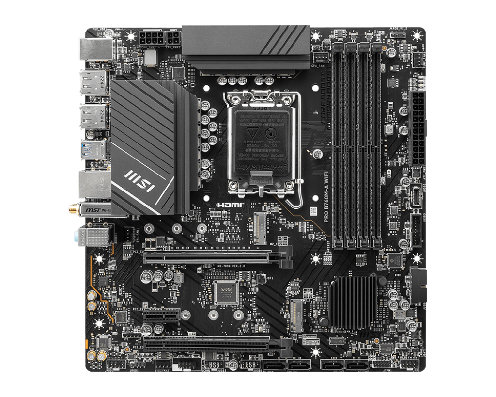 MSI PRO B760M-A WIFI Mainboard Sockel 1700 mATX