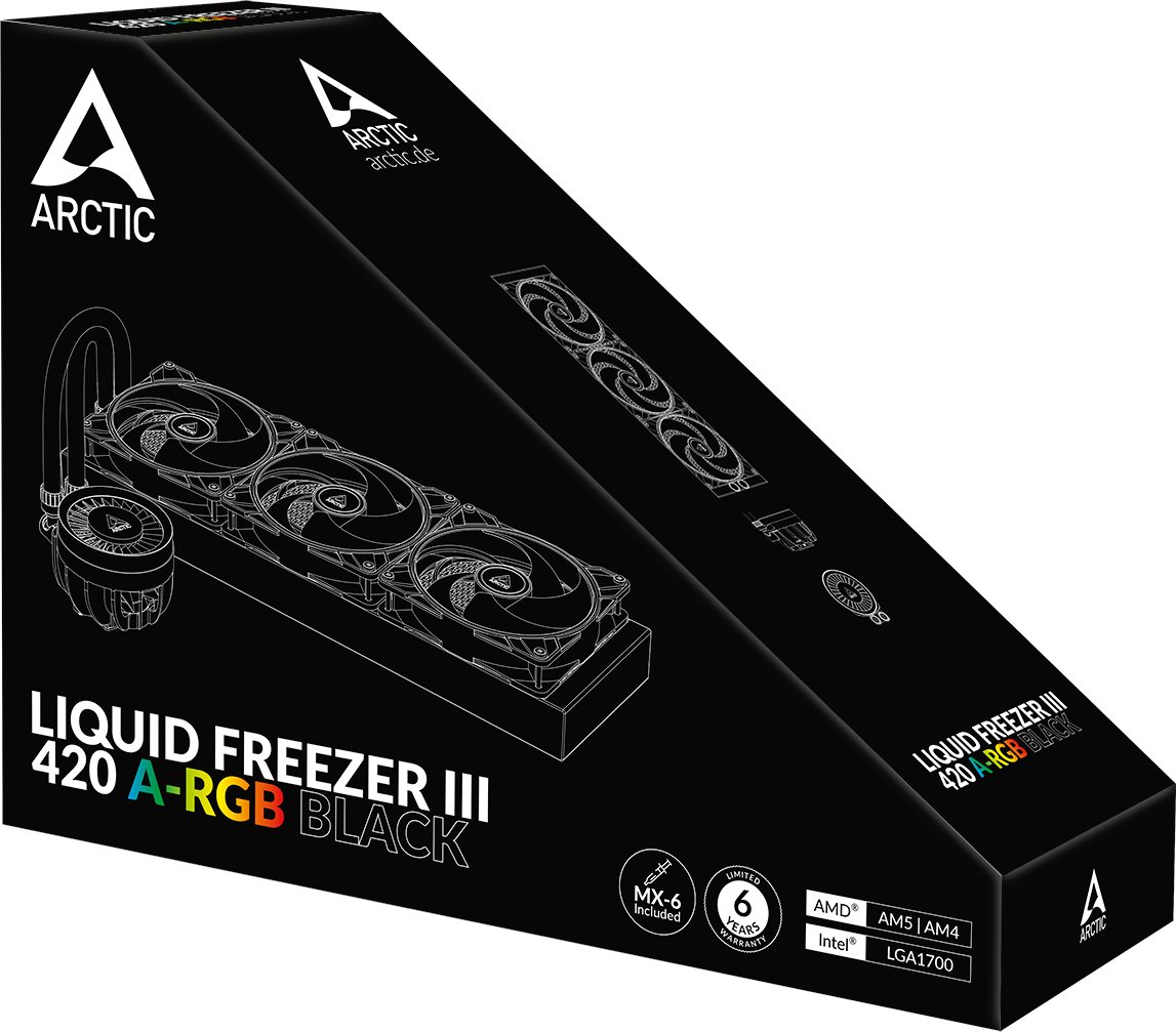 Arctic Liquid Freezer III 420 A-RGB Komplettwasserkühlung für AMD und Intel CPU