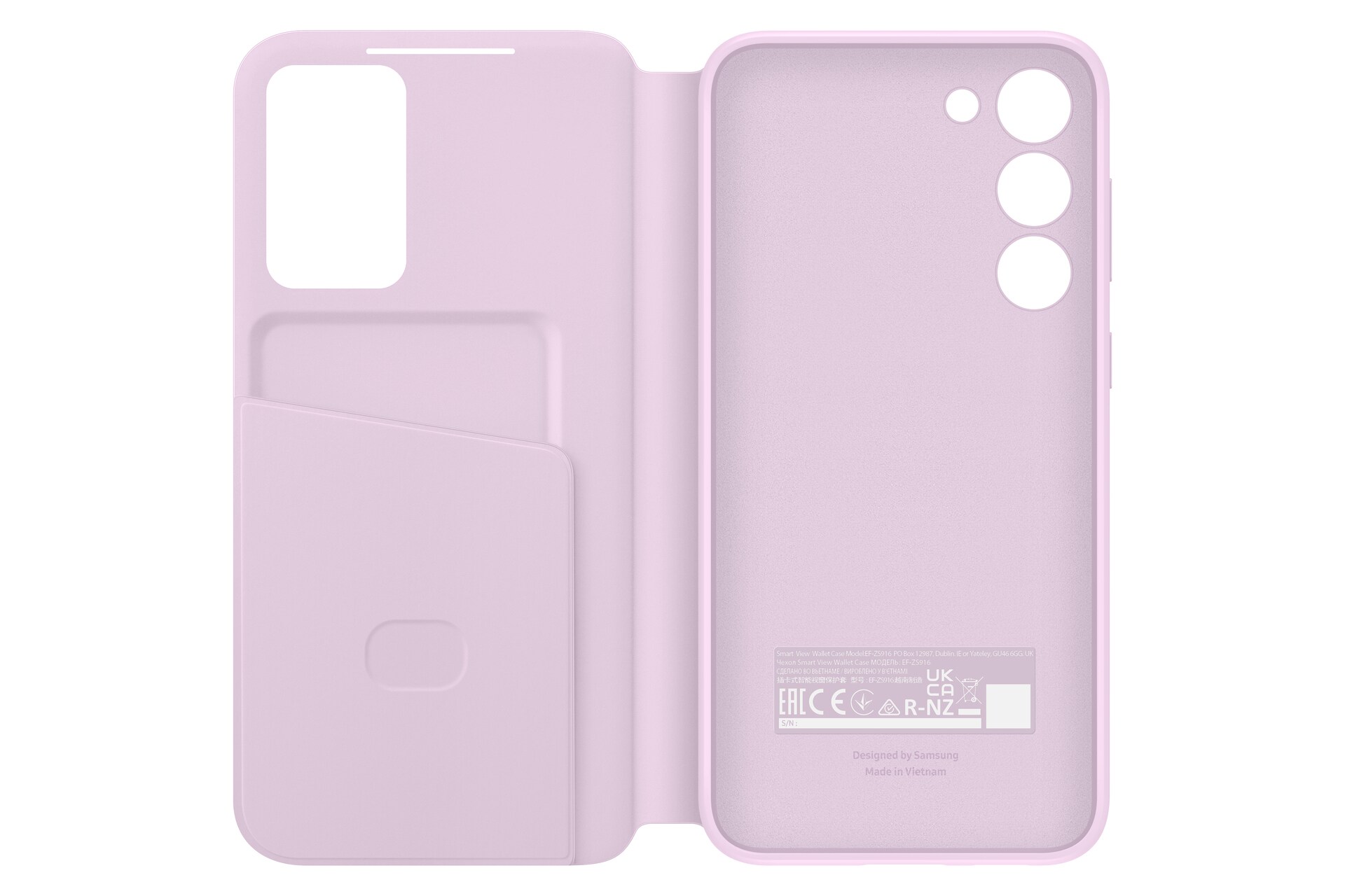 Samsung Smart View Wallet Case für Galaxy S23+, Lavender