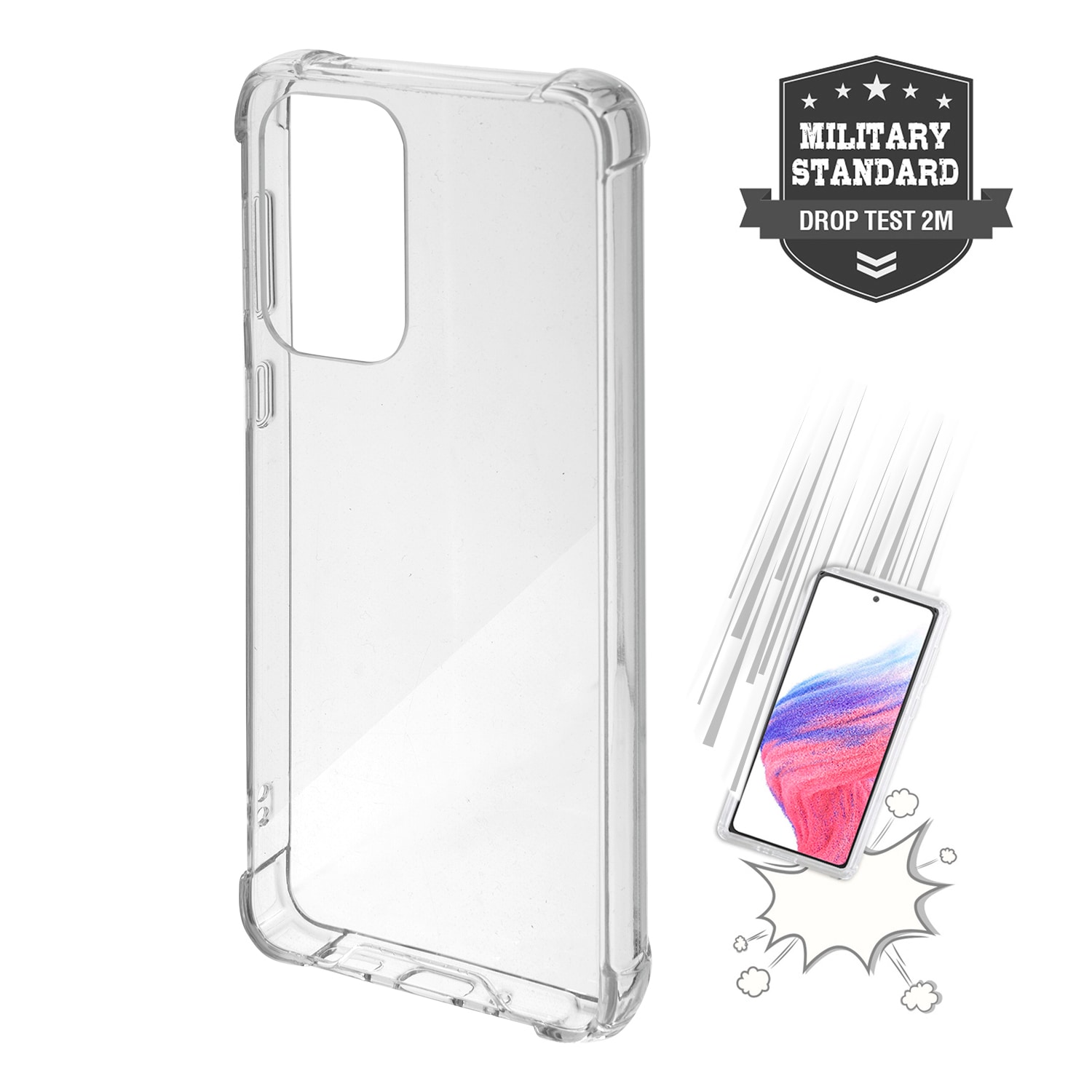 4smarts Hybrid Case Ibiza für Samsung Galaxy A53 - transparent