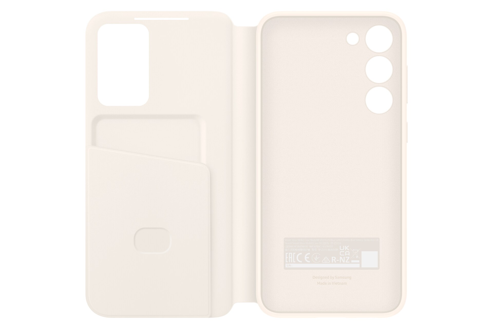 Samsung Smart View Wallet Case für Galaxy S23+, Cream