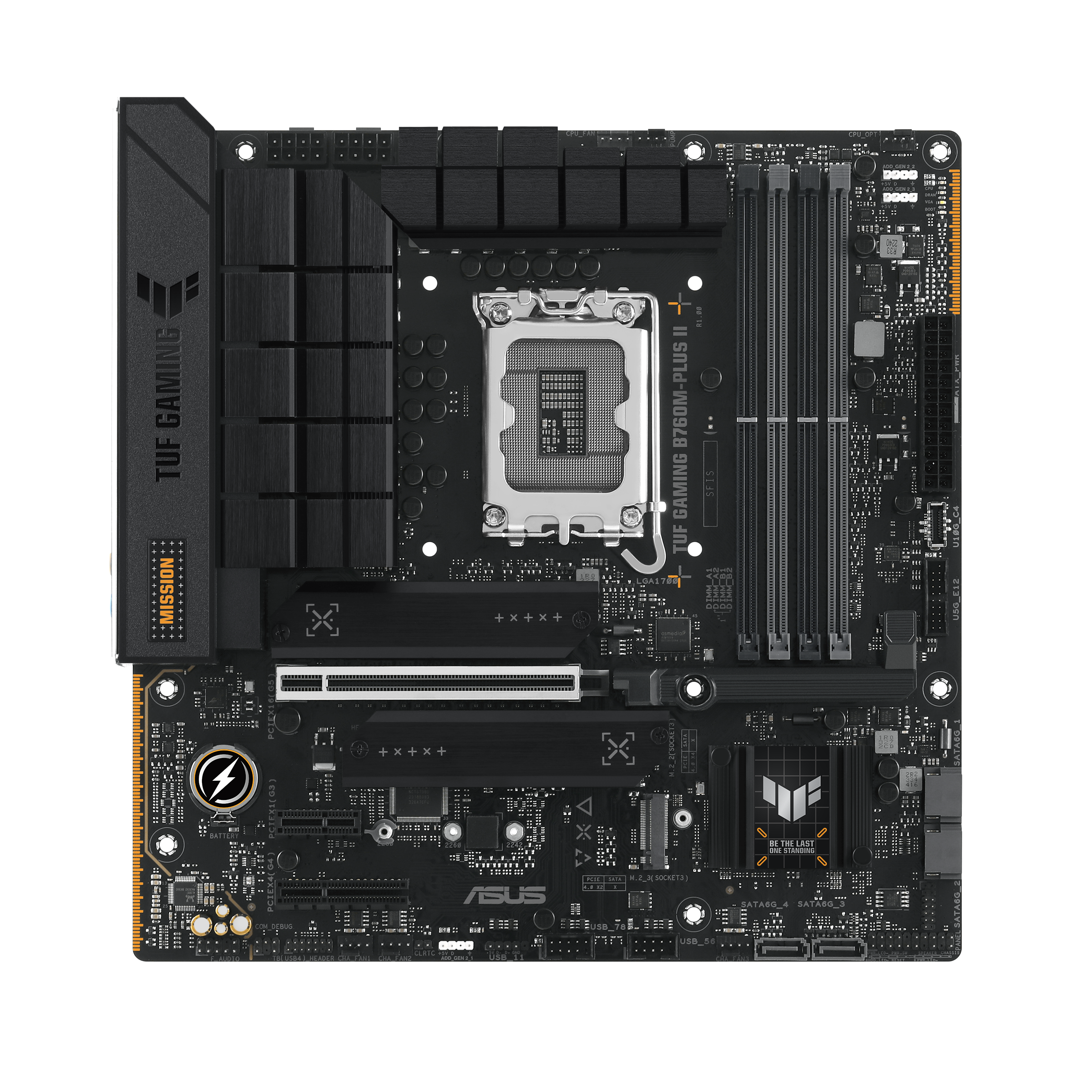 ASUS TUF GAMING B760M-PLUS II mATX Mainboard Sockel 1700 M.2/Thunderbolt 4