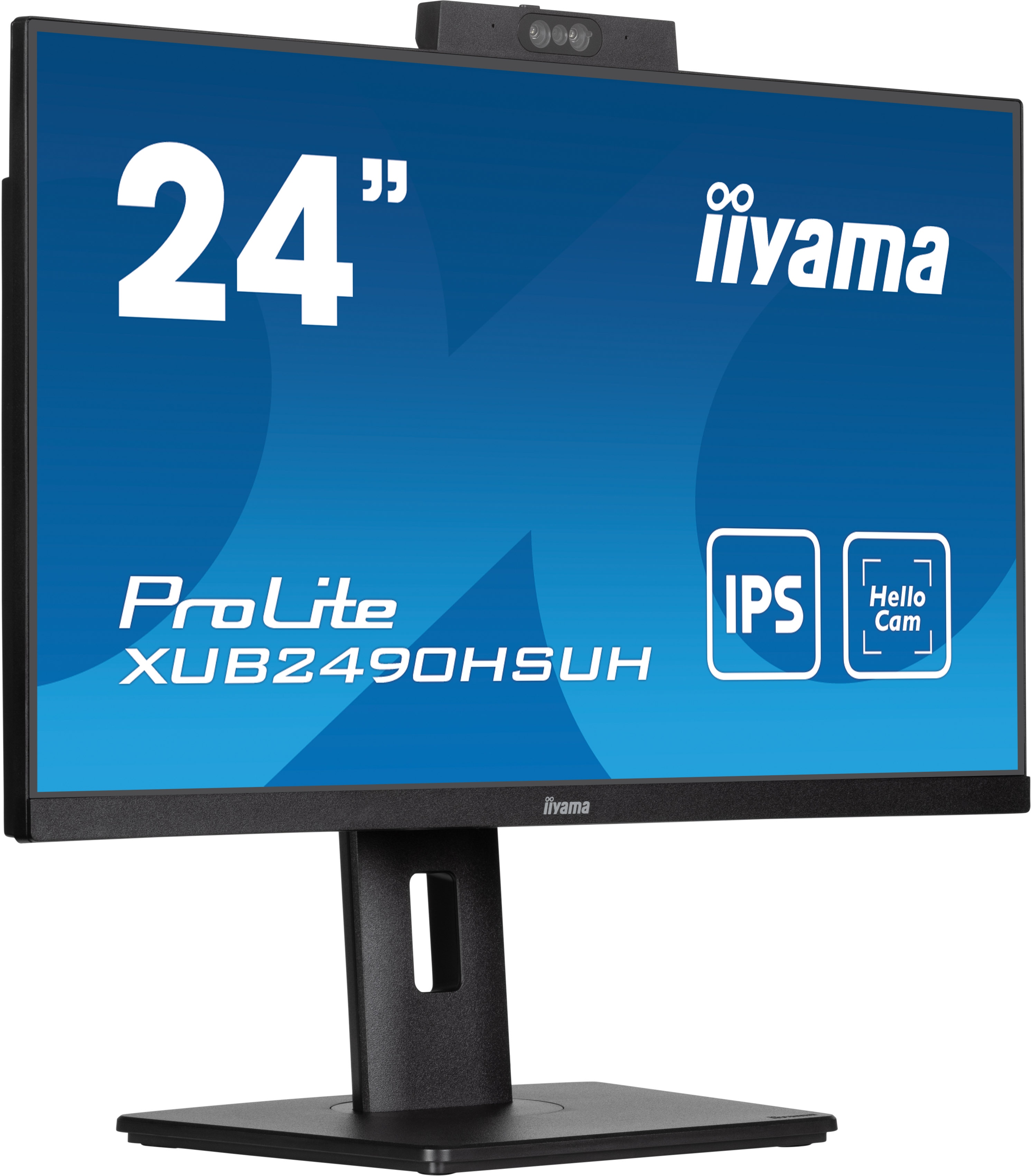 iiyama ProLite XUB2490HSUH-B1 60,4cm (23,8") FHD IPS Monitor HDMI/DP Webcam