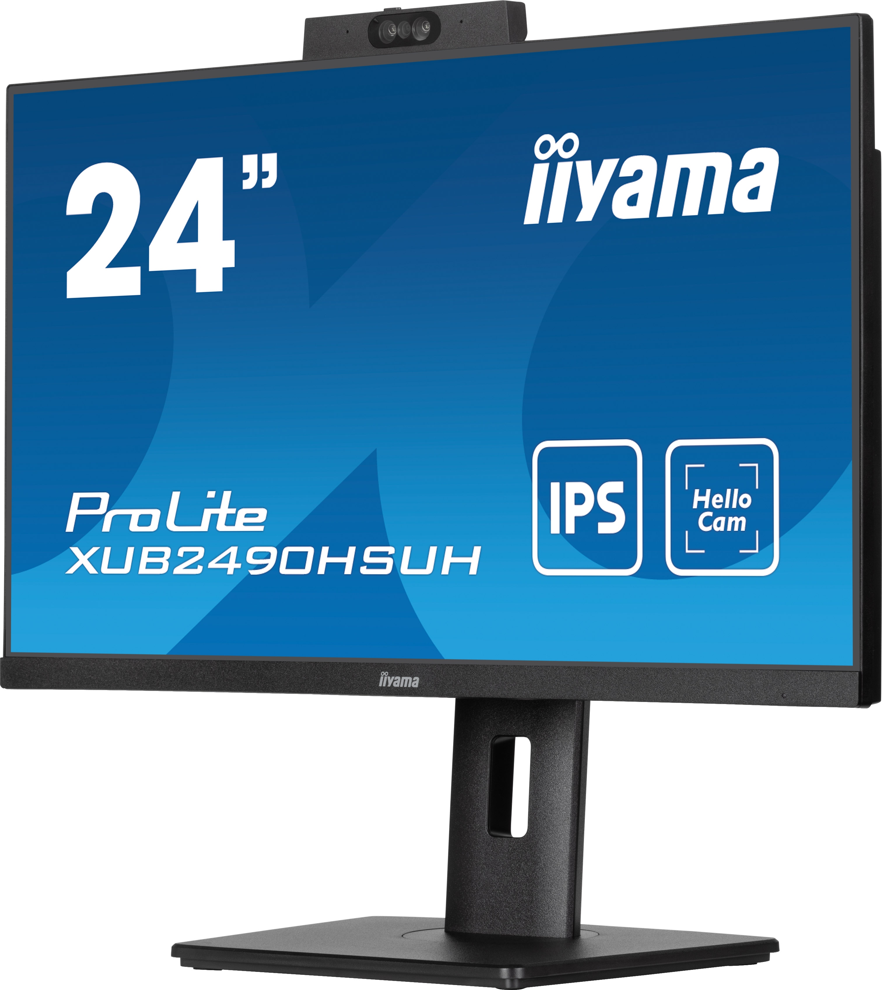 iiyama ProLite XUB2490HSUH-B1 60,4cm (23,8") FHD IPS Monitor HDMI/DP Webcam