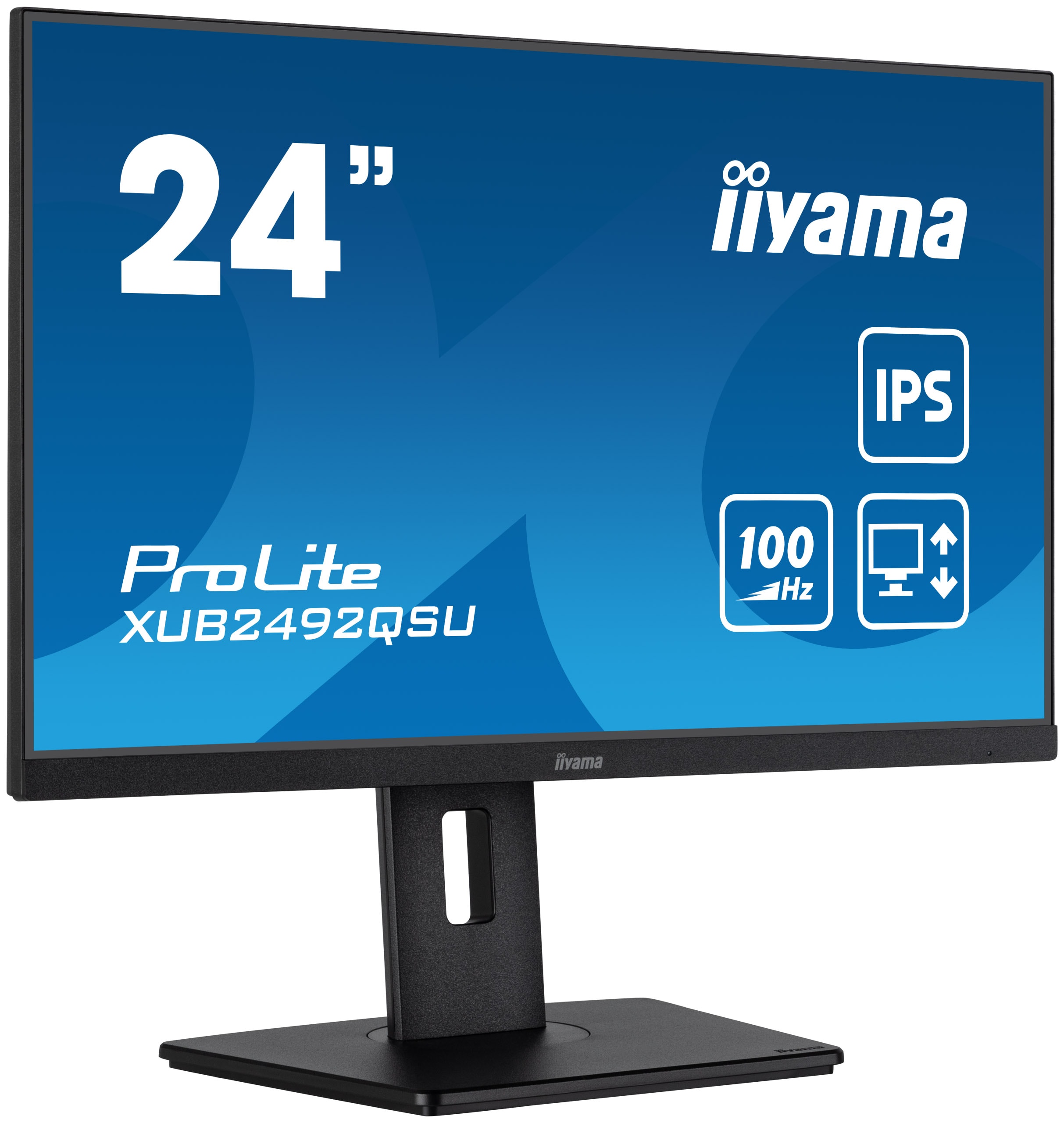 iiyama ProLite XUB2492QSU-B1 60,5cm (23,8") WQHD IPS Monitor HDMI/DP/USB-C