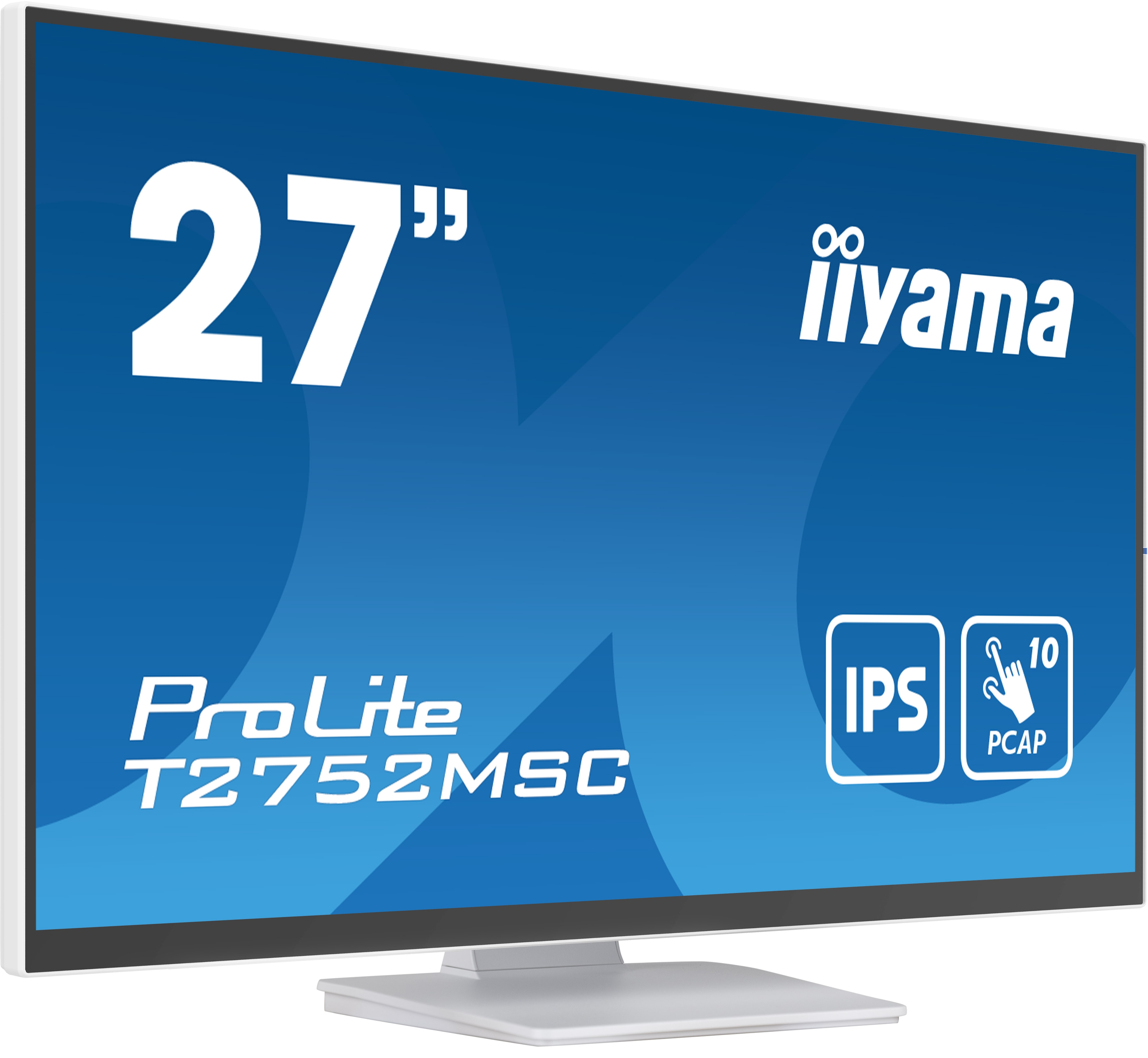 iiyama ProLite T2752MSC-W1 68,6cm (27") FHD IPS Multi-Touch Monitor weiß HDMI/DP