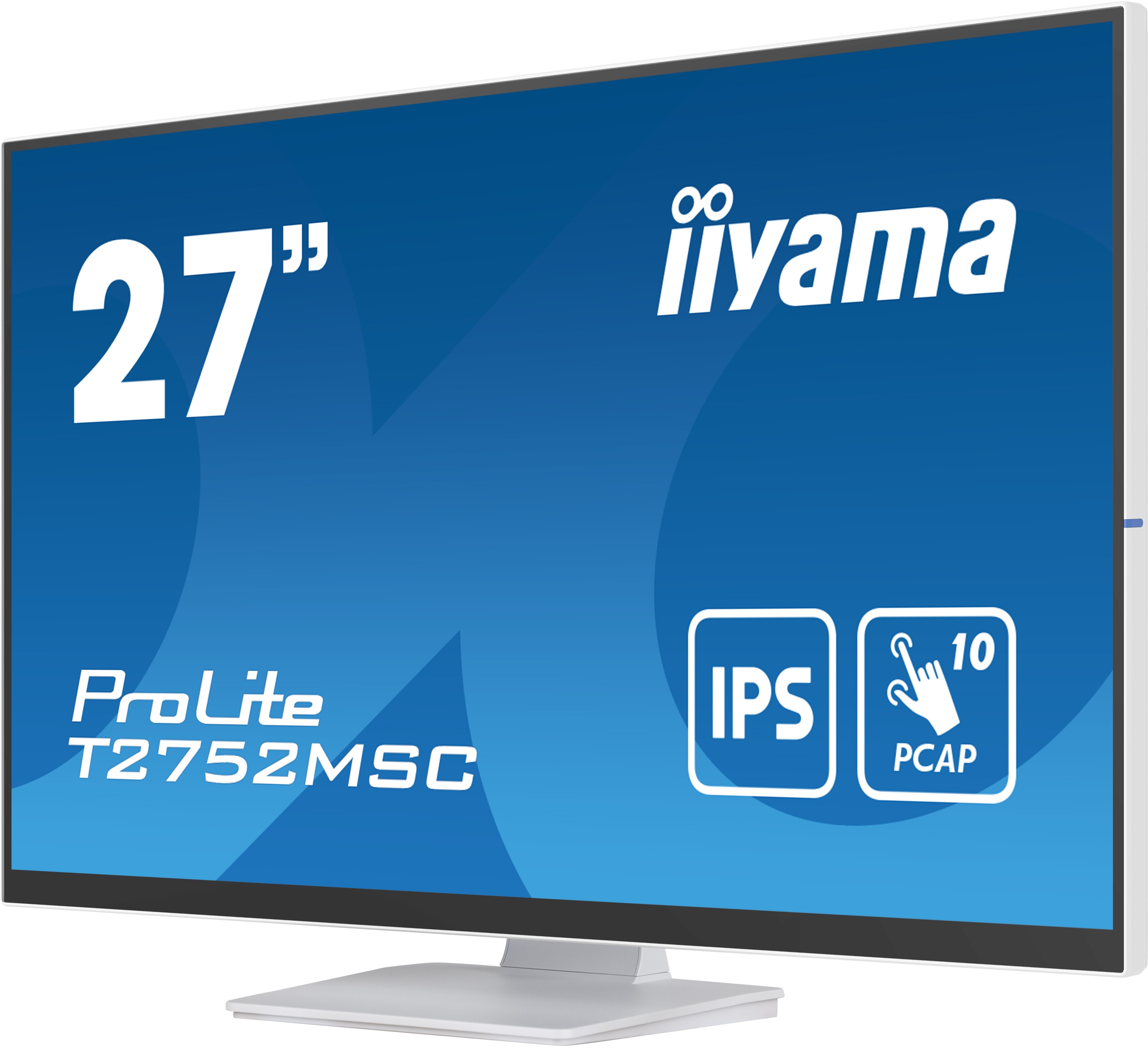 iiyama ProLite T2752MSC-W1 68,6cm (27") FHD IPS Multi-Touch Monitor weiß HDMI/DP