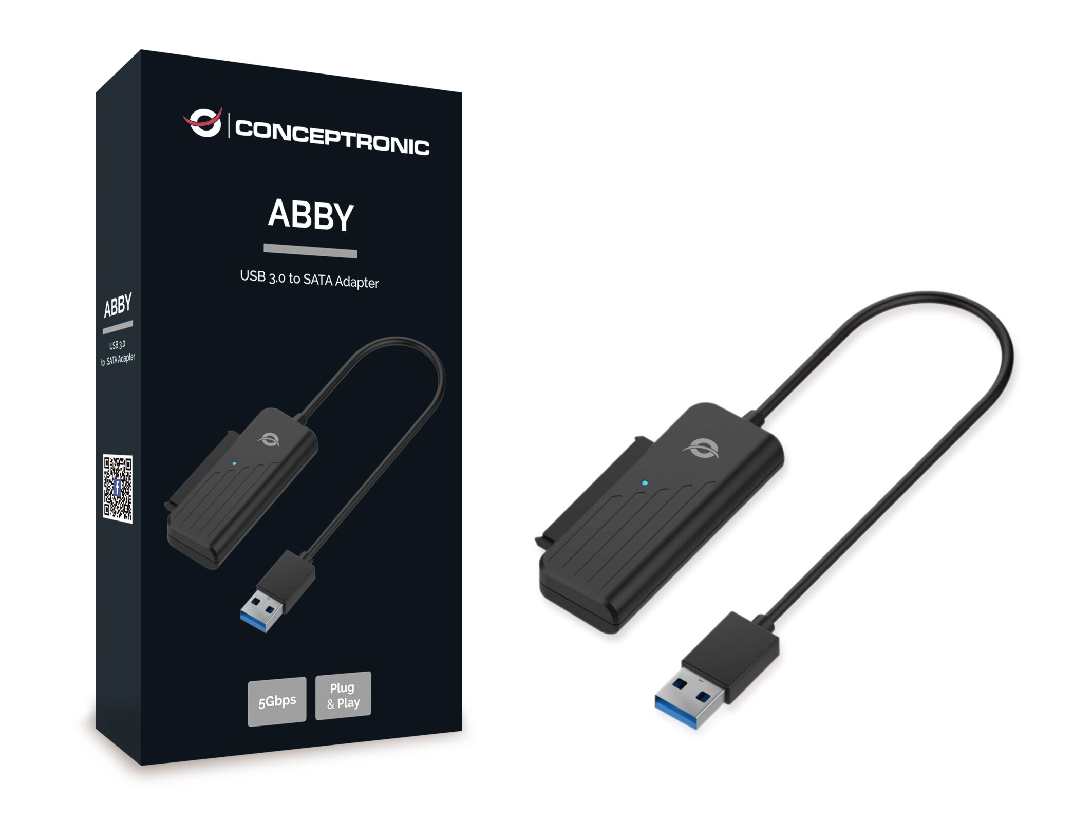 Conceptronic ABBY01B USB-3.0-zu-SATA-Adapter