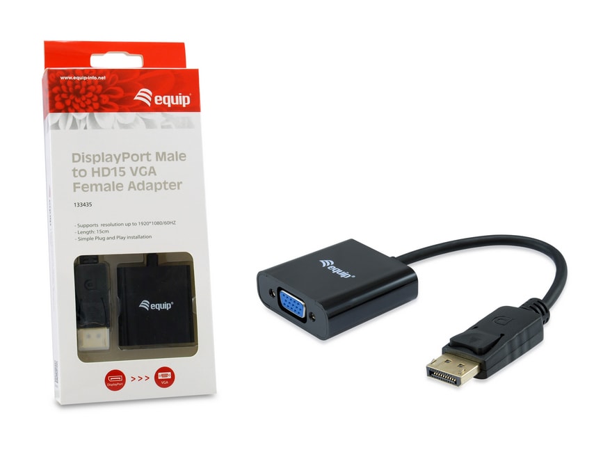 EQUIP 133435 DisplayPort auf HD15 VGA Adapter