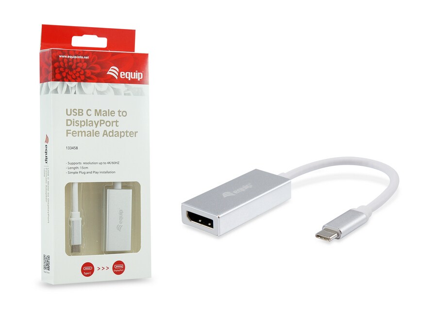 EQUIP 133458 USB-C auf DisplayPort Adapter, 4K/60Hz