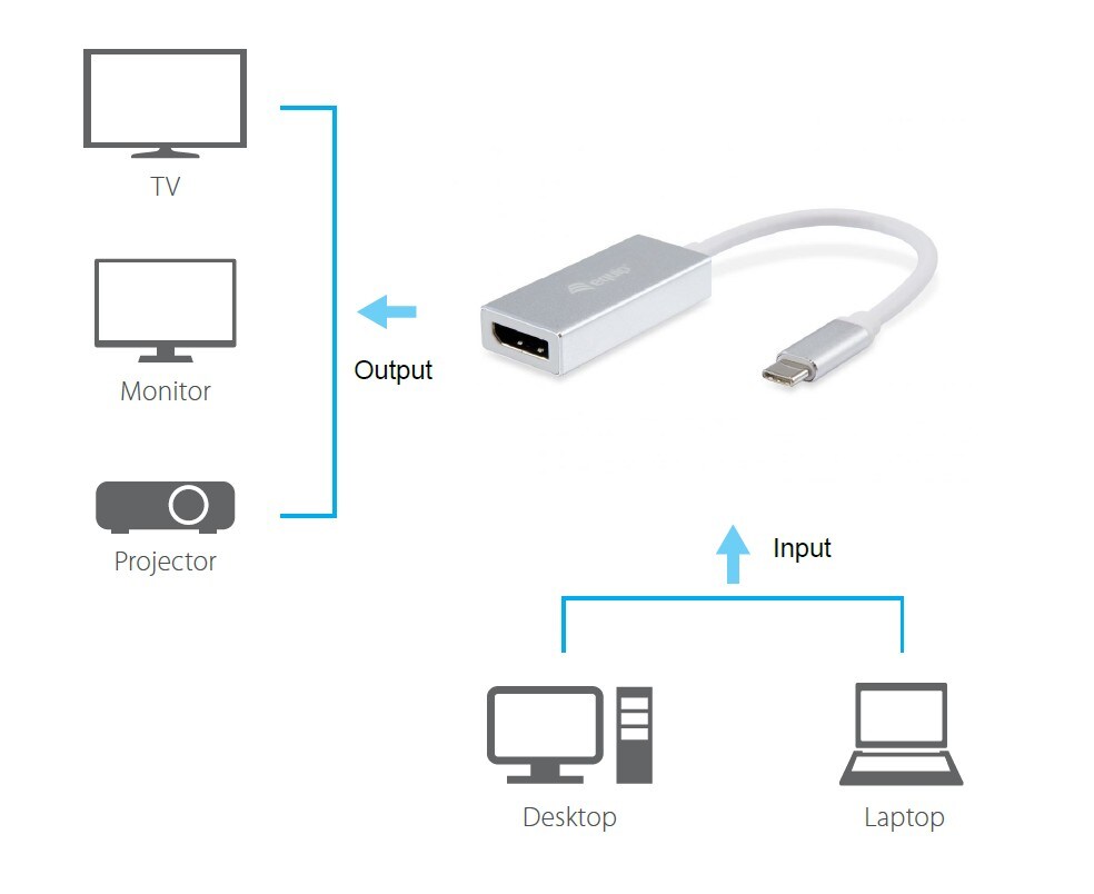 EQUIP 133458 USB-C auf DisplayPort Adapter, 4K/60Hz