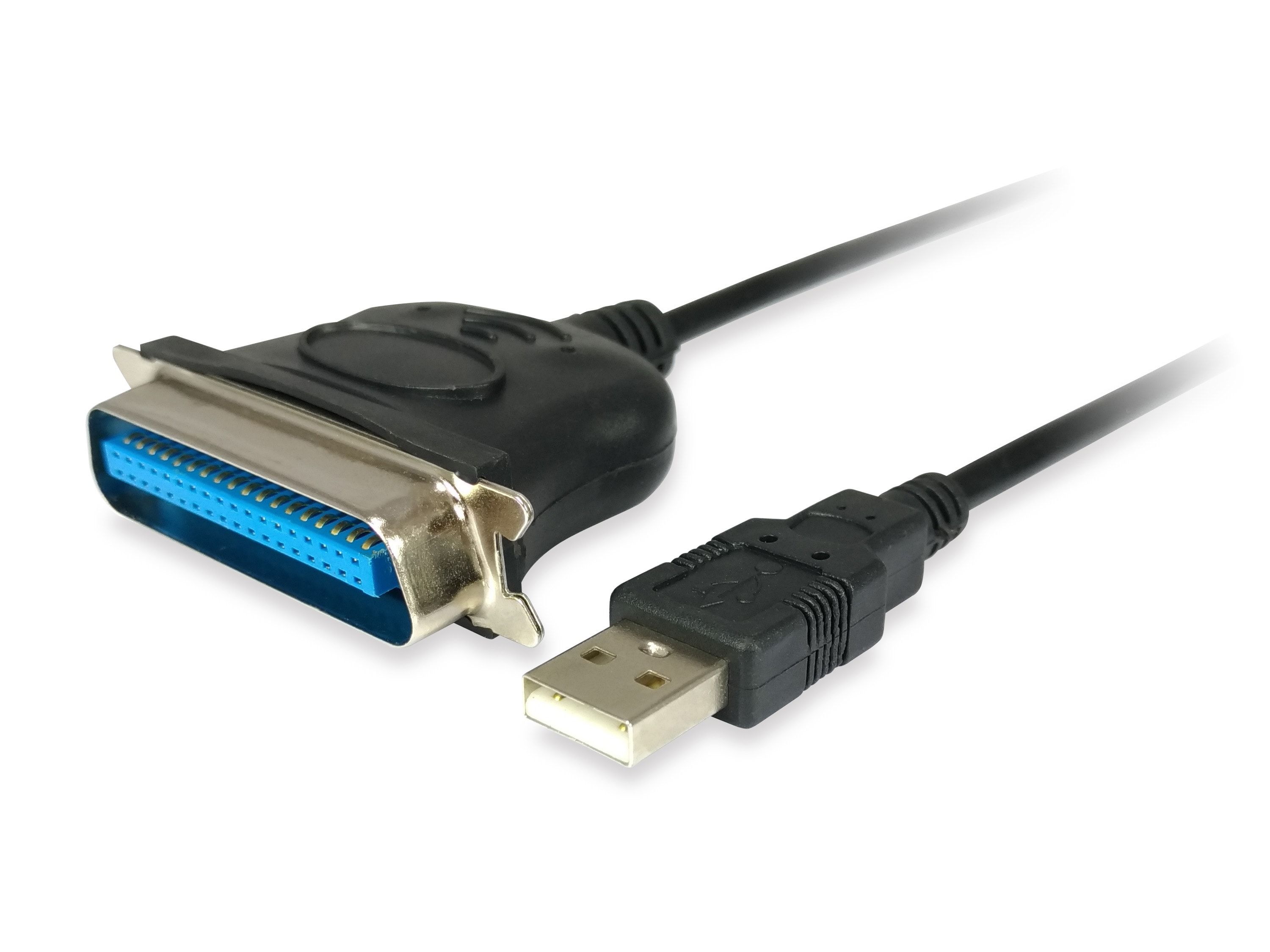 EQUIP 133383 USB-A auf Parallel adapter kable, schwarz