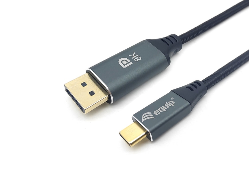 EQUIP 133423 USB-C auf DisplayPort-Premium-Kabel, M/M, 3.0 m, 8K/60 Hz