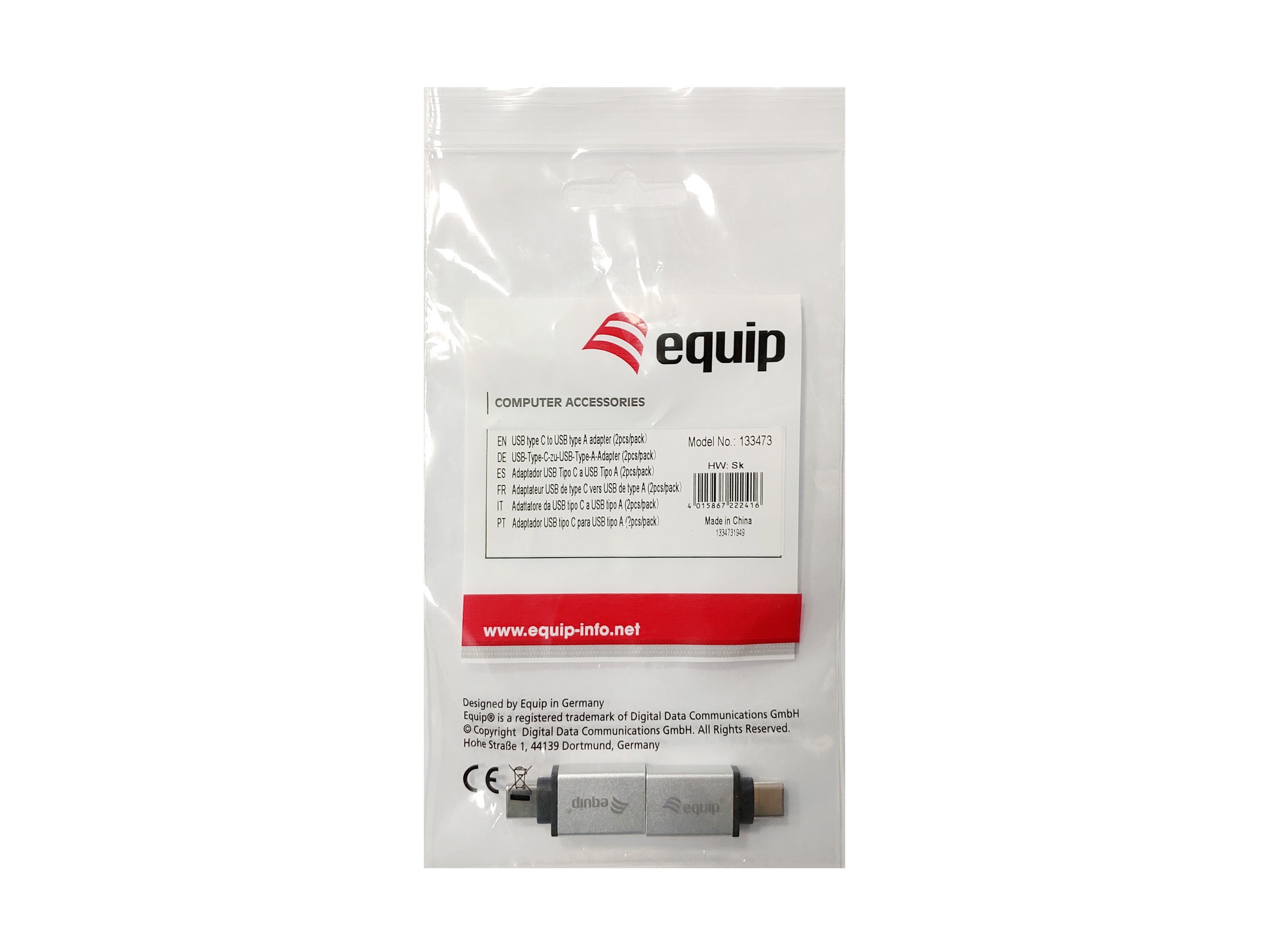 EQUIP 133473 USB-C auf USB-A Adapter