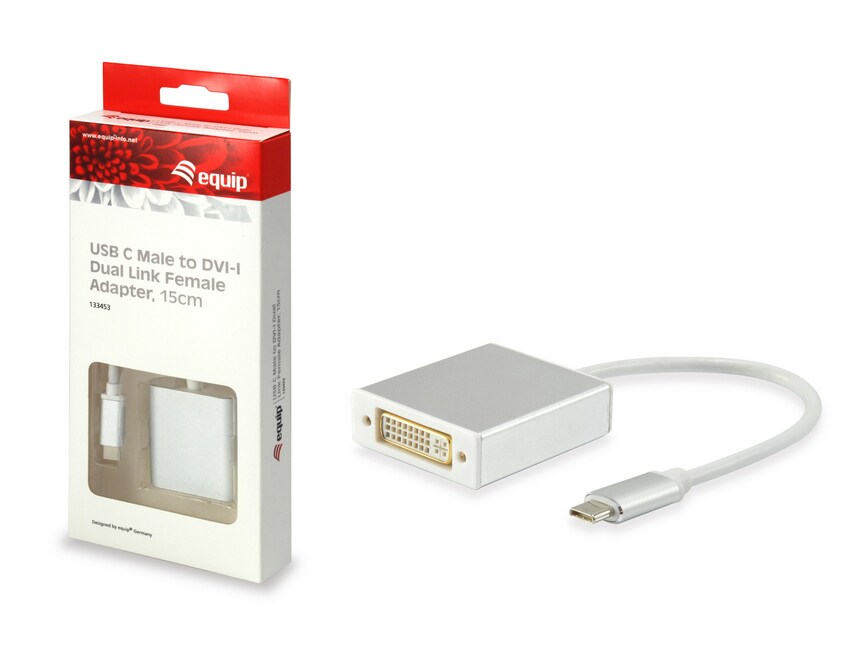 EQUIP 133453 USB-C auf DVI-I-Dual-Link Adapter