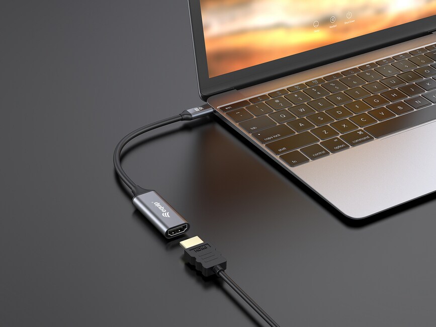 EQUIP 133491 USB-C auf HDMI 2.0 Adapter, 4K/60Hz