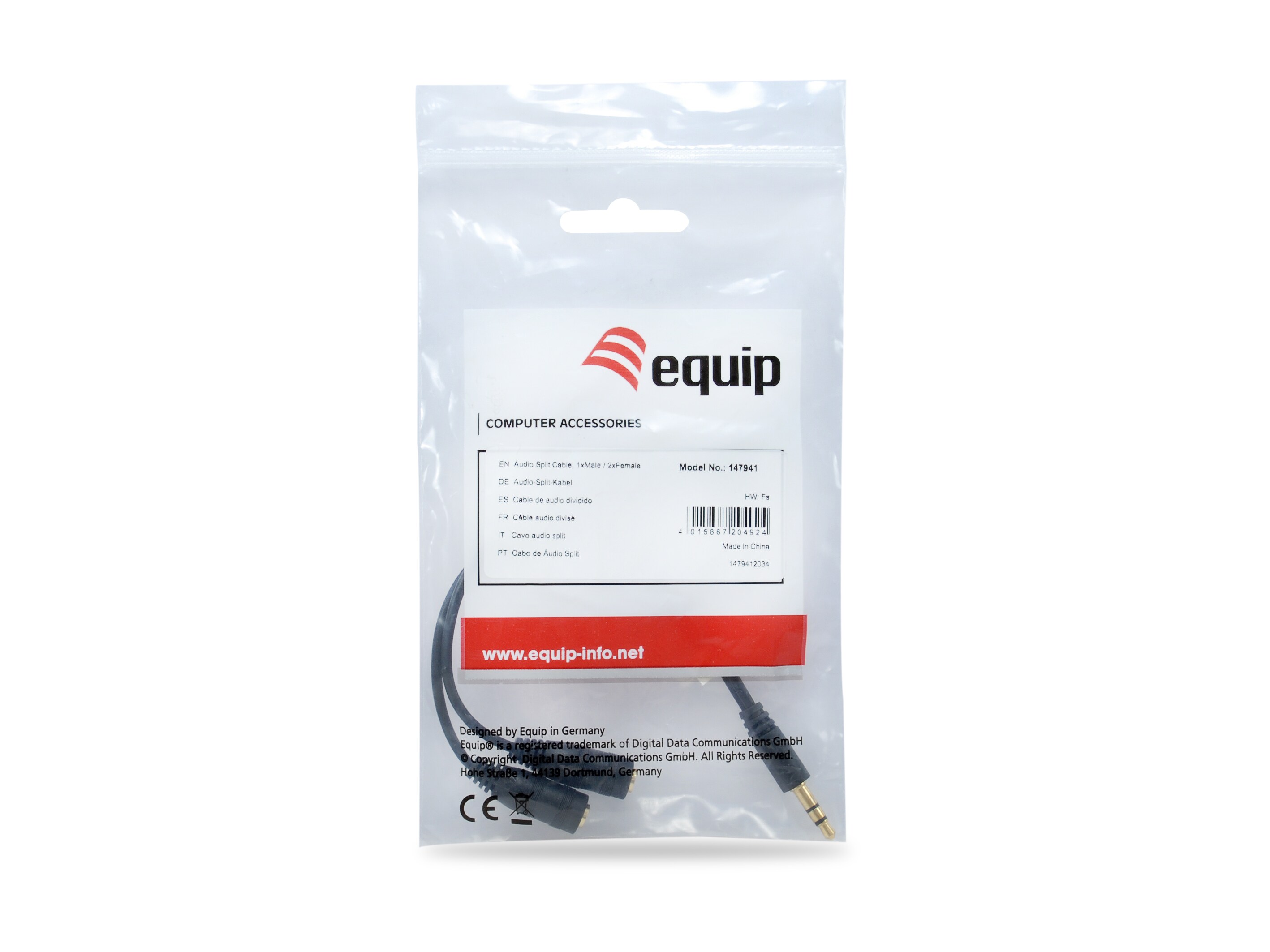 EQUIP 147941 Audio-Split-Kabel