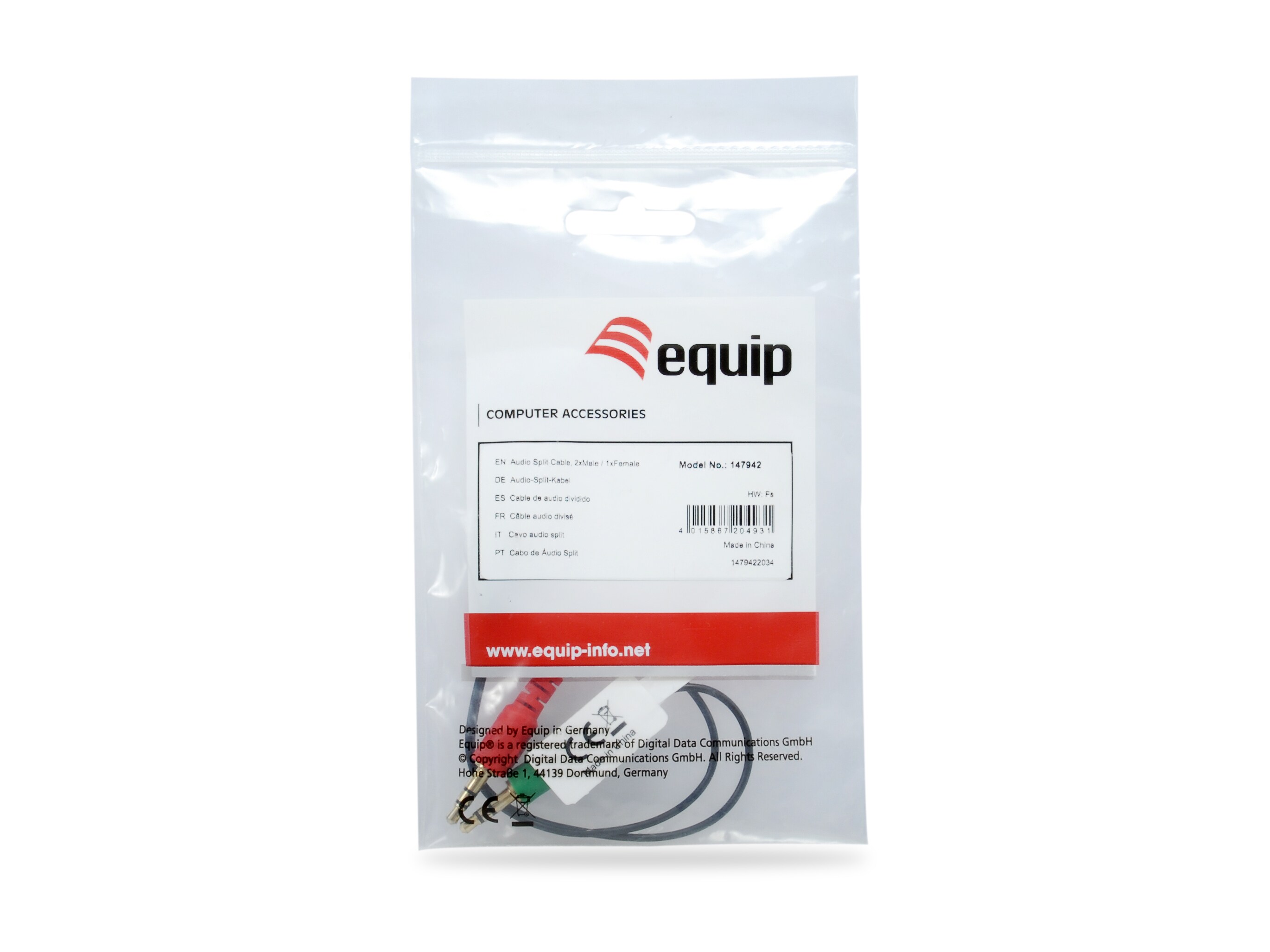 EQUIP 147942 Audio-Split-Kabel