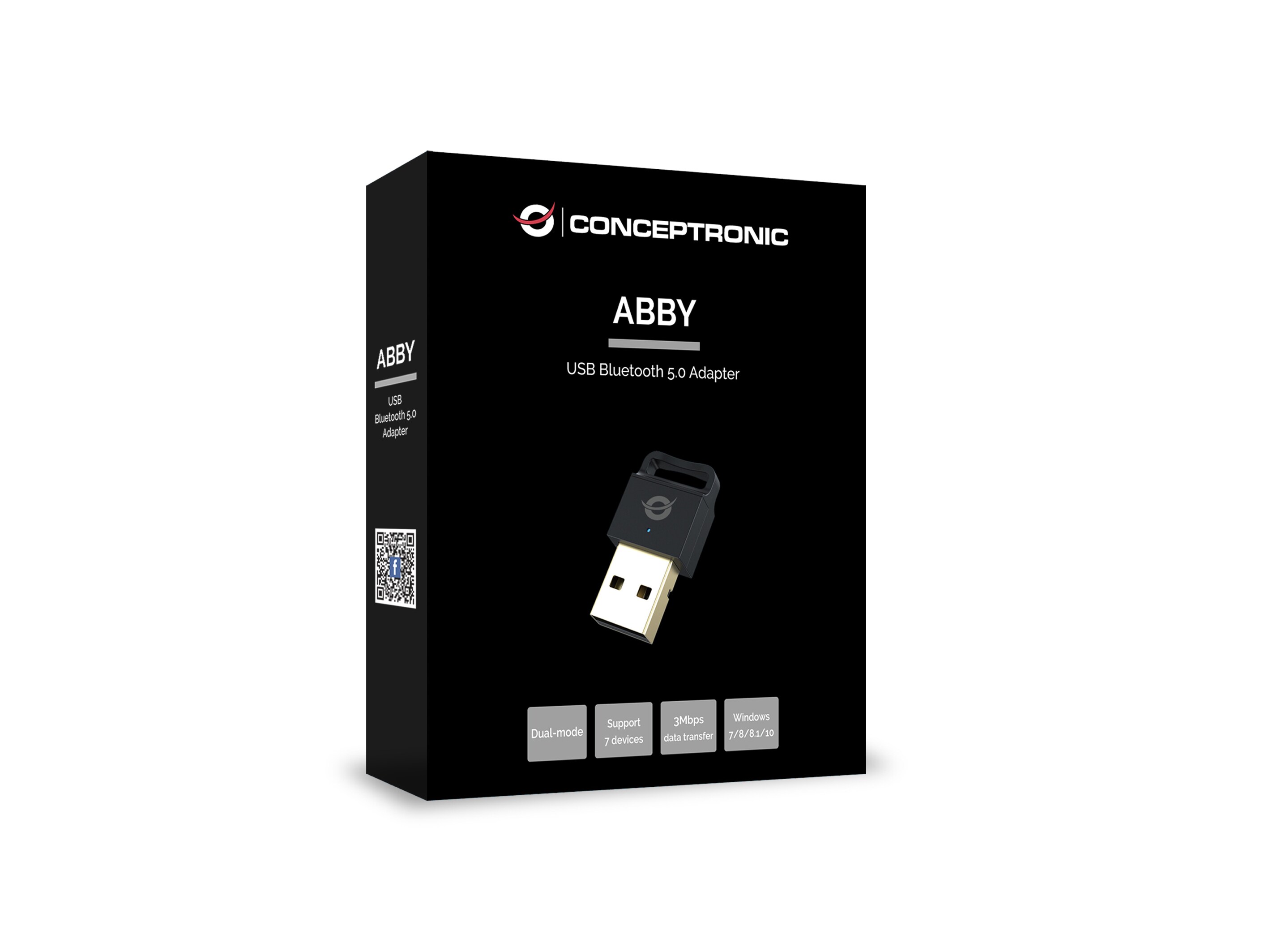 Conceptronic ABBY06B Bluetooth-V5.0-USB-Adapter