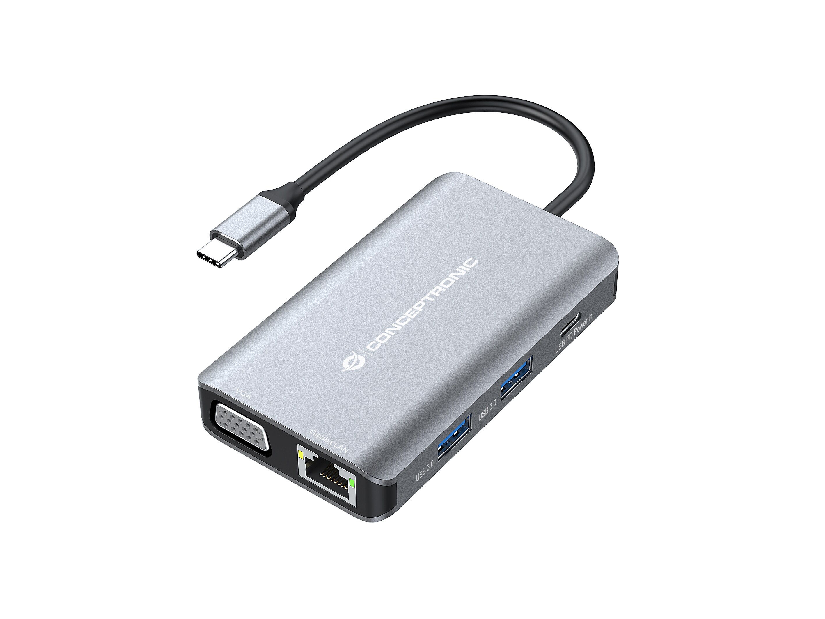 Conceptronic DONN21G 7-in-1 USB 3.2 Gen 1 Dockingstation