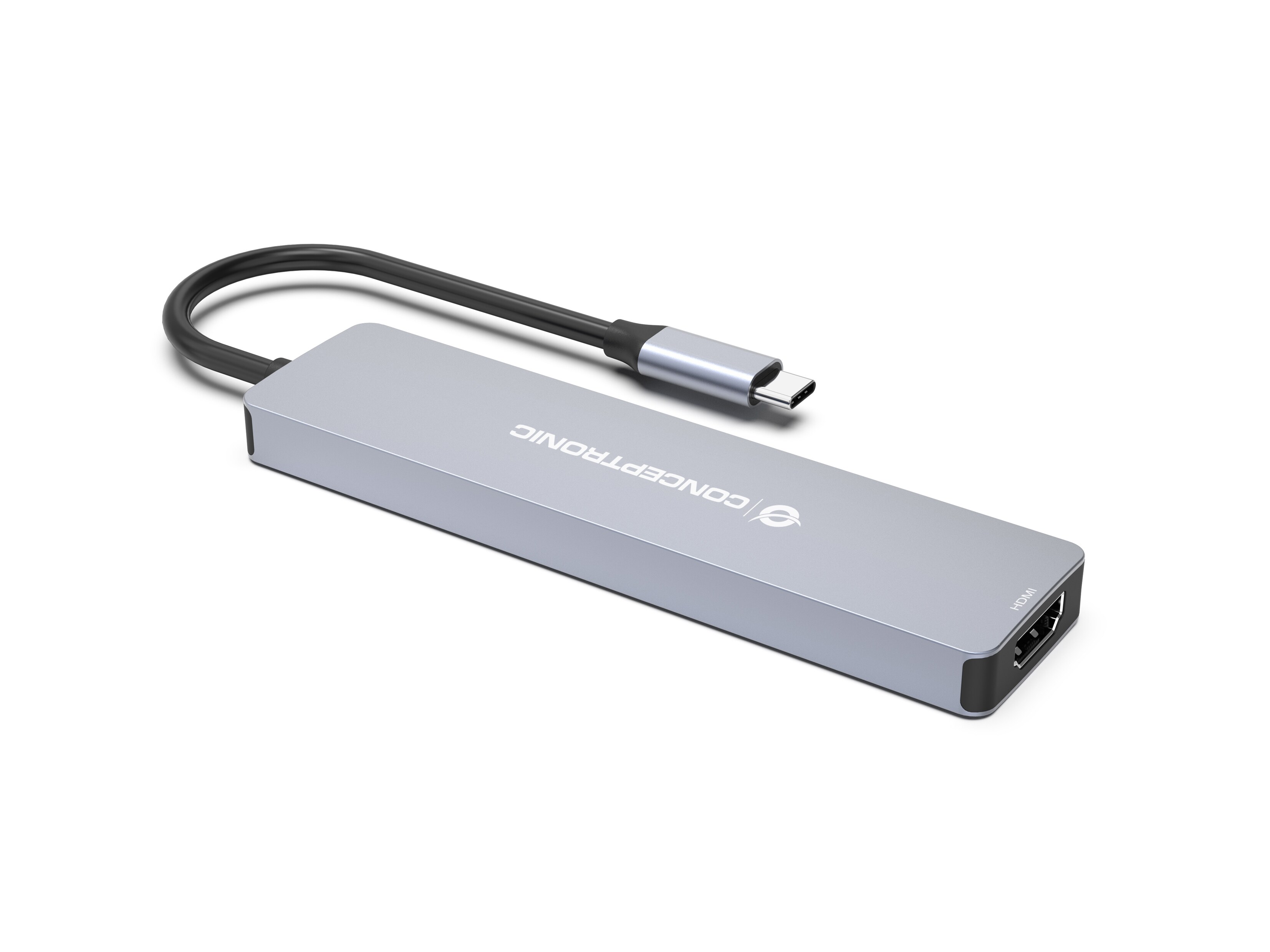 Conceptronic DONN19G 7-in-1 USB 3.2 Gen 1 Dockingstation, HDMI, USB-A 3.0 x 3