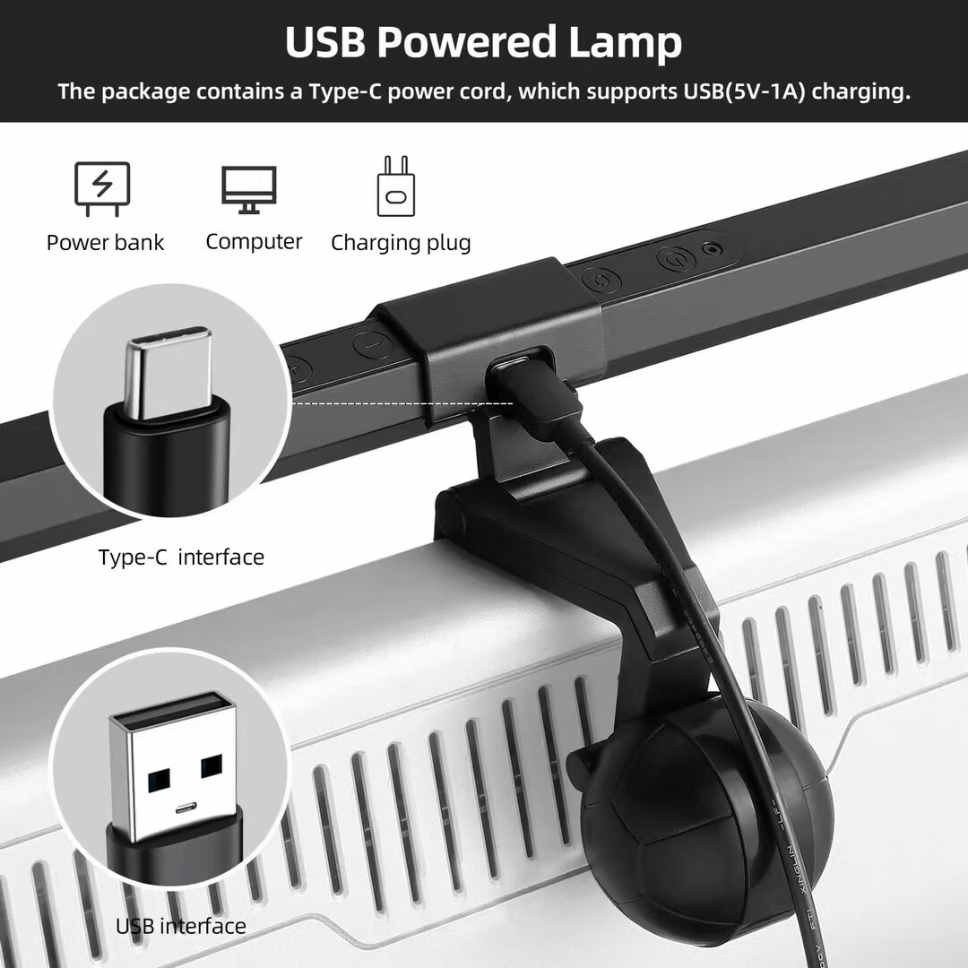 EQUIP 245450 Monitor USB-LED-Leuchte mit Touch-Steuerung