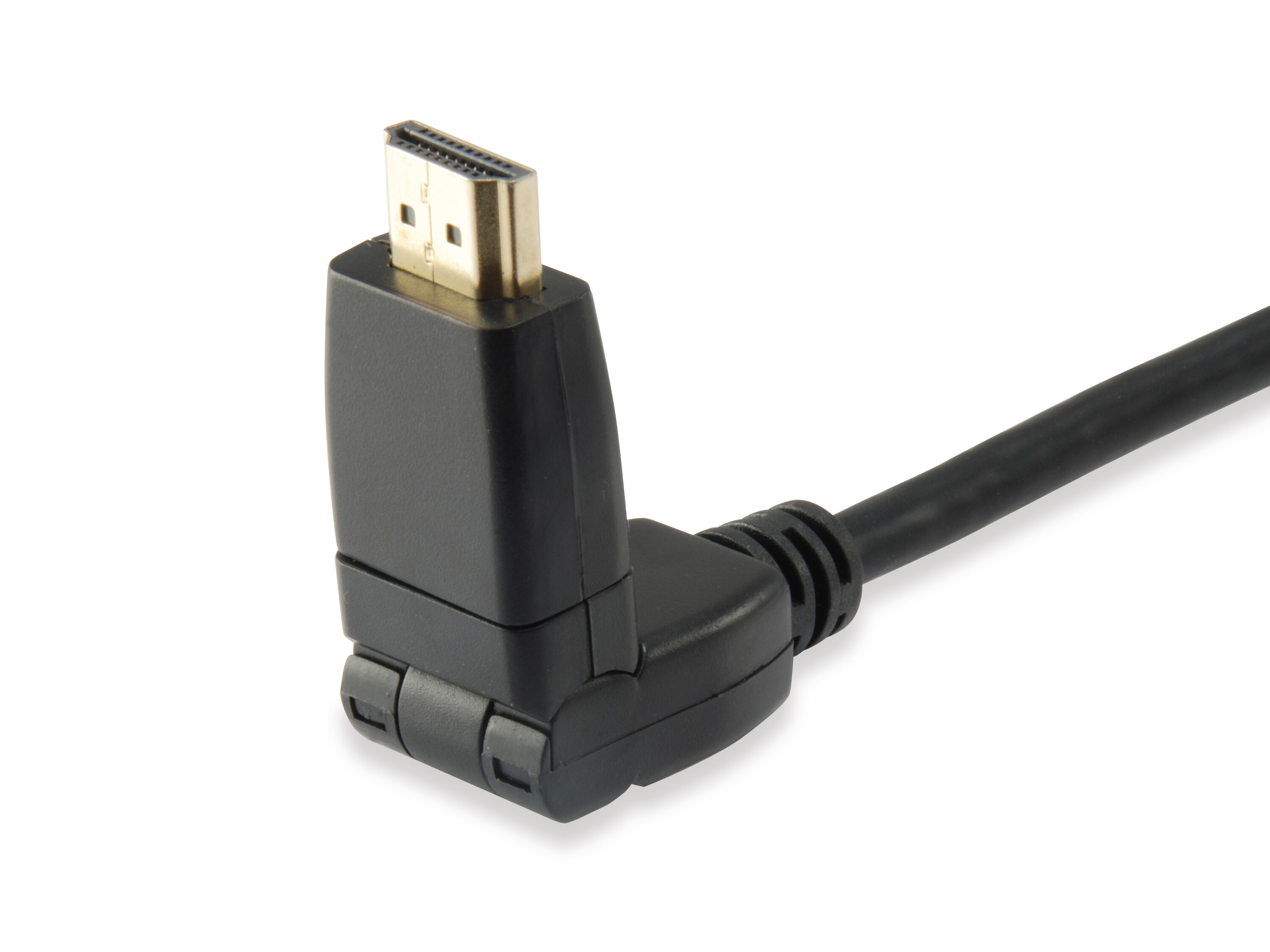 EQUIP 119363 HDMI 2.0 Kabel mit schwenkbaren Stecker, 3.0m, Swivel plug