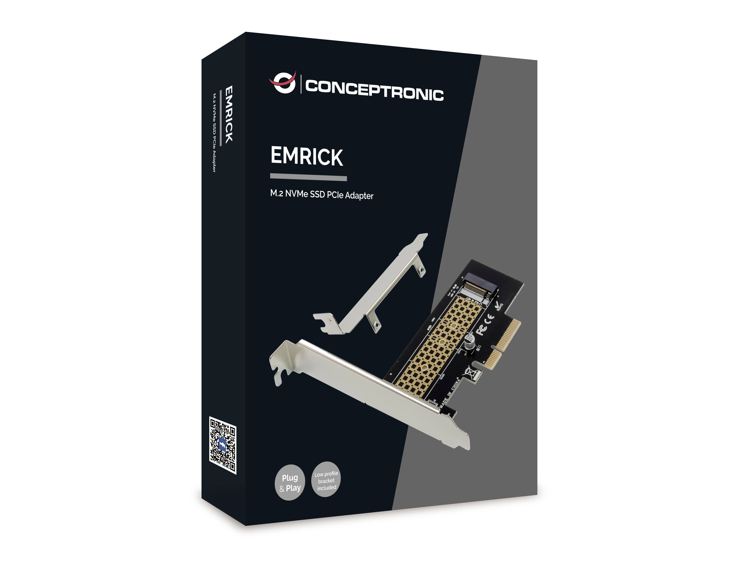 Conceptronic EMRICK05B M.2-NVMe-SSD-PCIe-Adapter