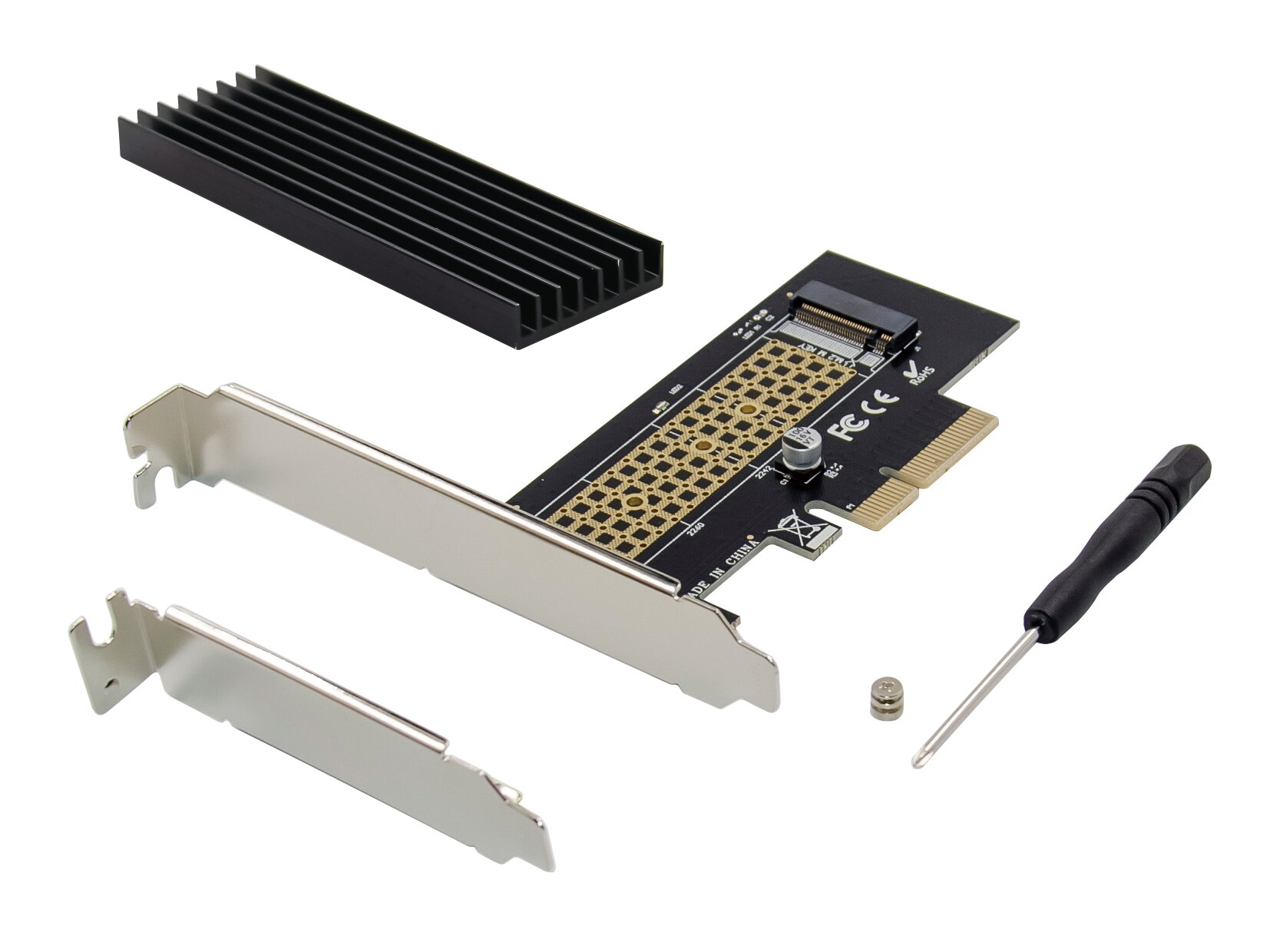 Conceptronic EMRICK05BS M.2-NVMe-SSD-PCIe-Adapter