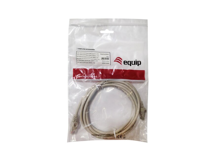 EQUIP 625419 Cat.6 U/UTP Patchkabel, 20m , Beige