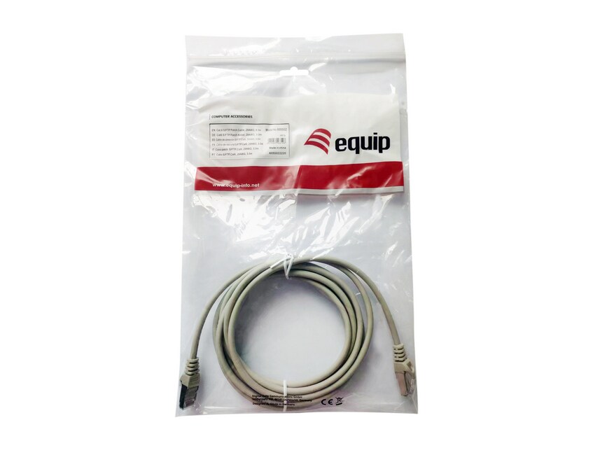 EQUIP 605502 Cat.6 S/FTP Patchkabel, 3.0m , Grau