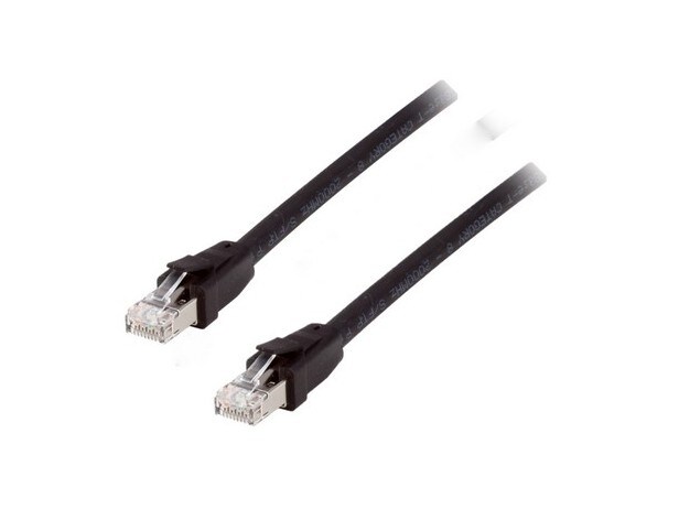 EQUIP 608050 Cat 8.1 S/FTP Patchkabel, 1.0m, Schwarz