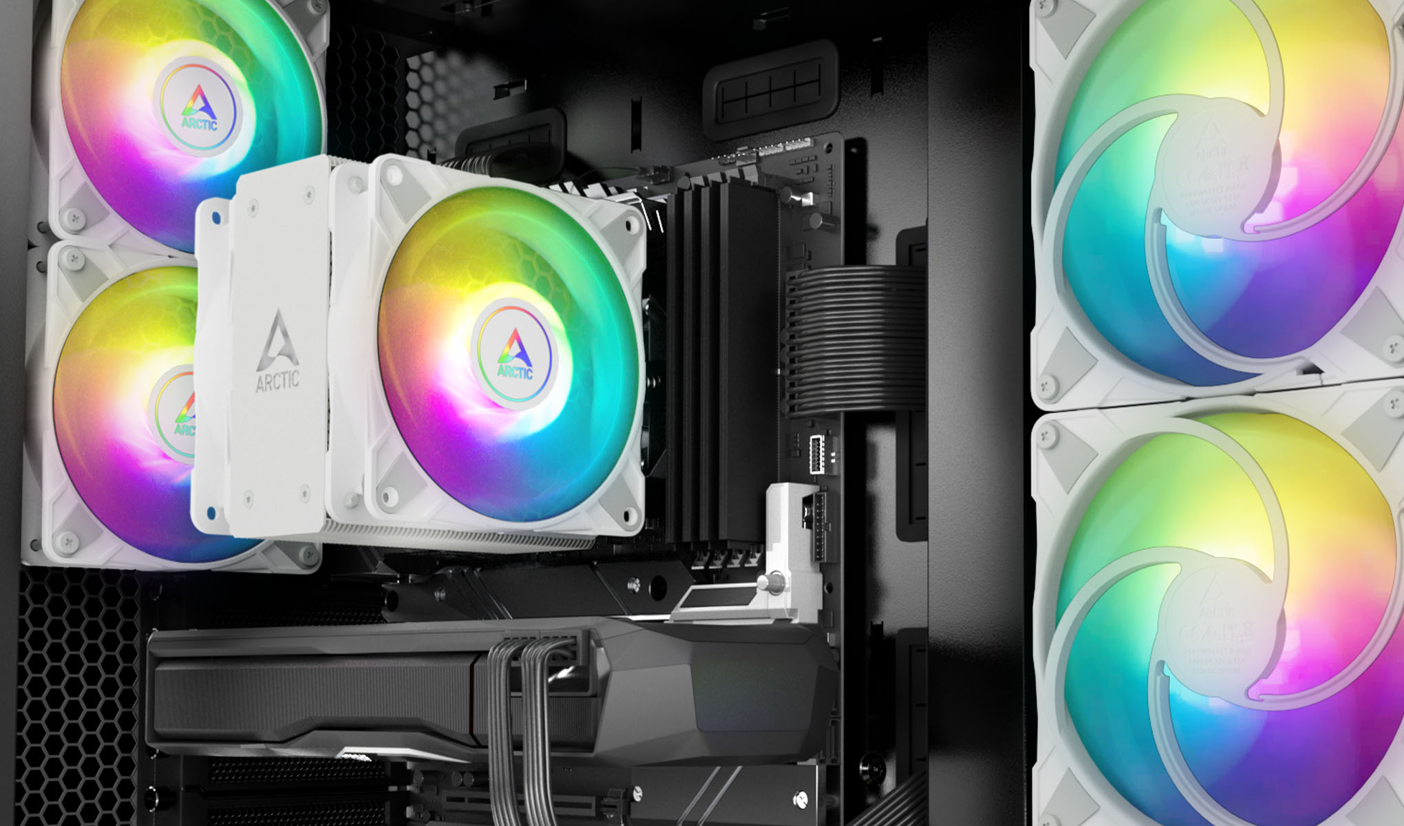 Arctic Freezer 36 A-RGB White CPU Kühler für AMD und Intel CPUs