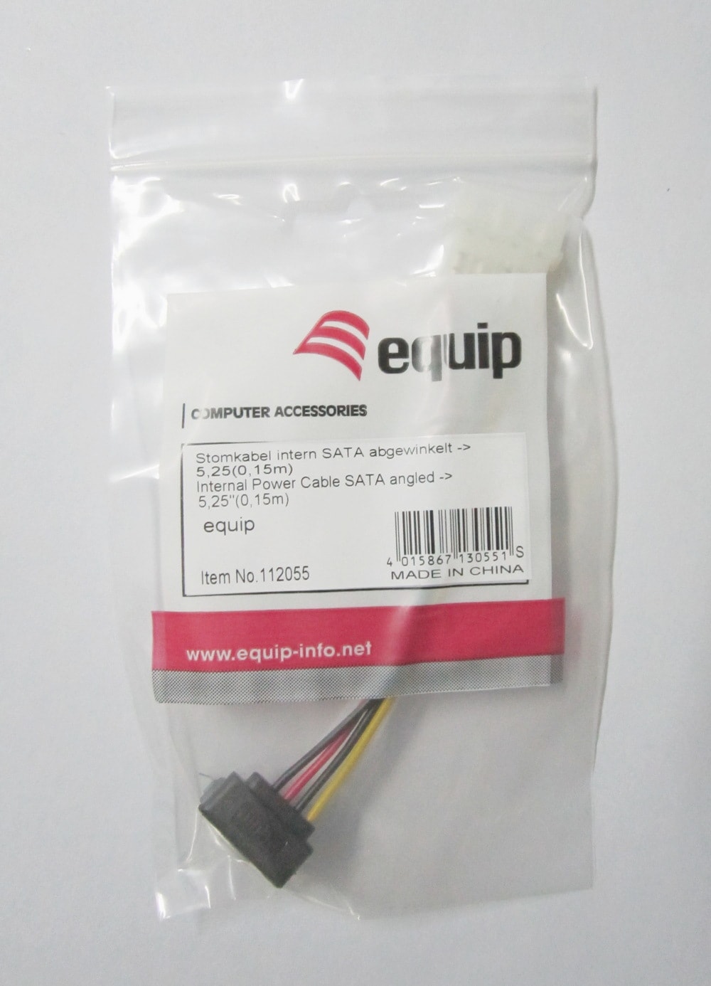 EQUIP 112055 SATA Stromversorgungskabel