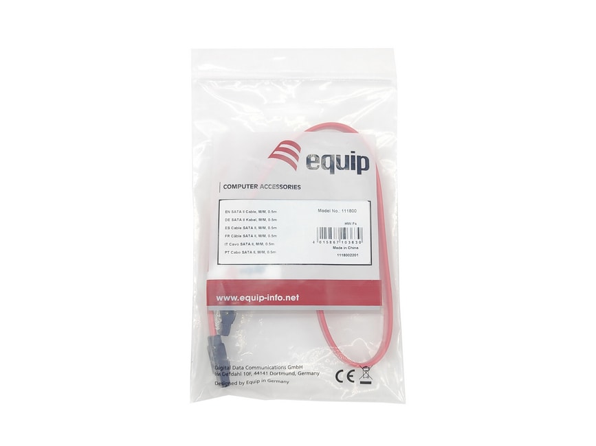 EQUIP 111809 SATA II Kabel, Abgewinkelt, 0.3m