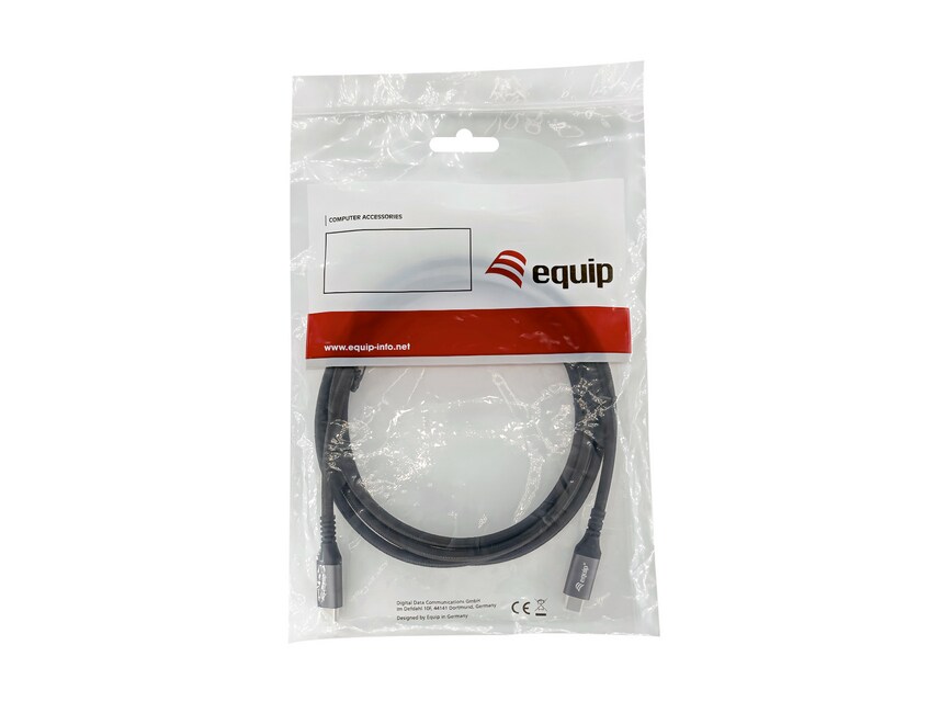 EQUIP 128382 USB4 Gen 2x2 C-auf-C-Kabel, M/M, 2.0 m, PD 100W, 4K/60Hz, 20Gbps