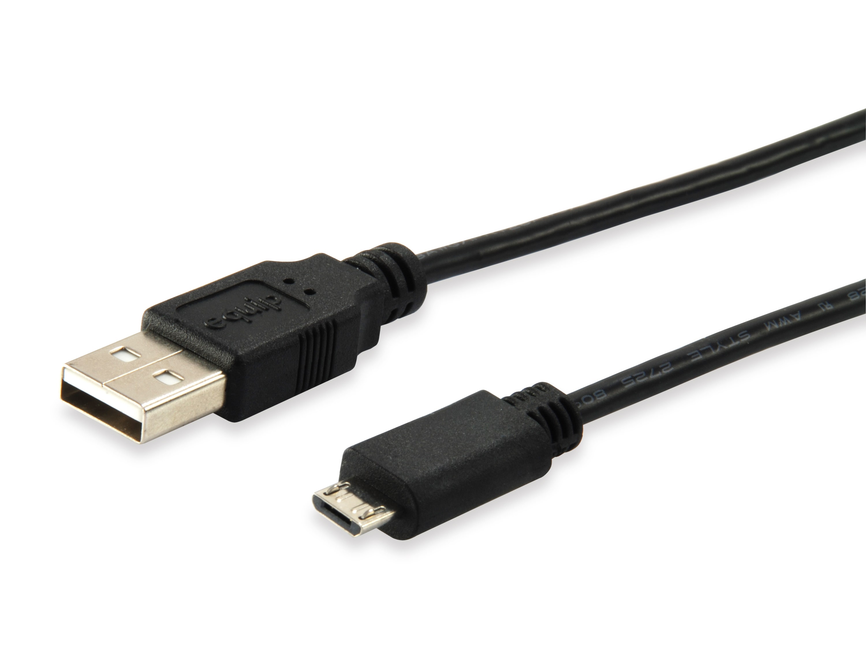 EQUIP 128594 USB 2.0 A auf Micro-B Kabel, 1.0m , M/M, Schwarz