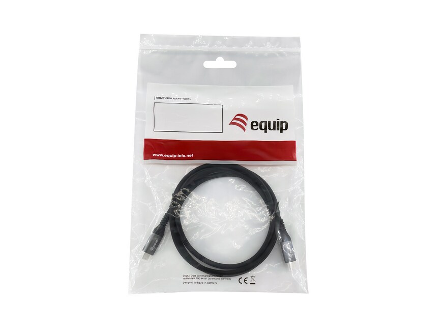 EQUIP 128381 USB 4 Gen 3 C-auf-C-Kabel, M/M, 1,2m, PD3.1 240W, 8K/60Hz, 40Gbps