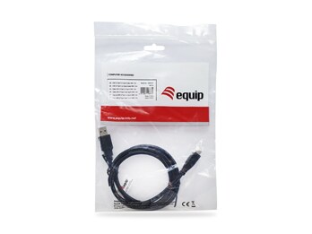 EQUIP 128345 USB 3.2 Gen 1 C auf A Kabel, M/M, 0.5m, 5Gbps, Schwarz