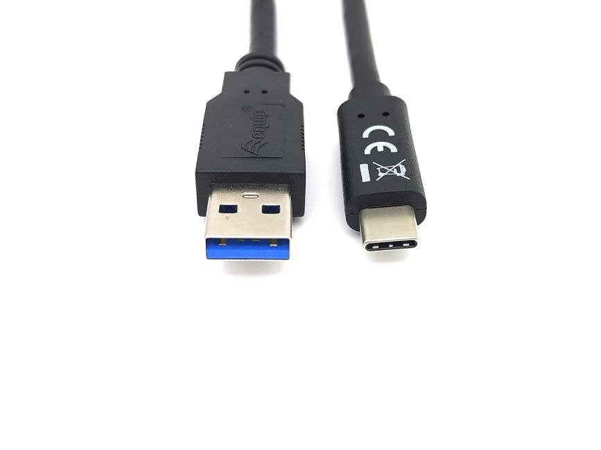 EQUIP 128344 USB 3.2 Gen 1 A auf C Kabel, M/M, 2.0m, 5Gbps, Schwarz