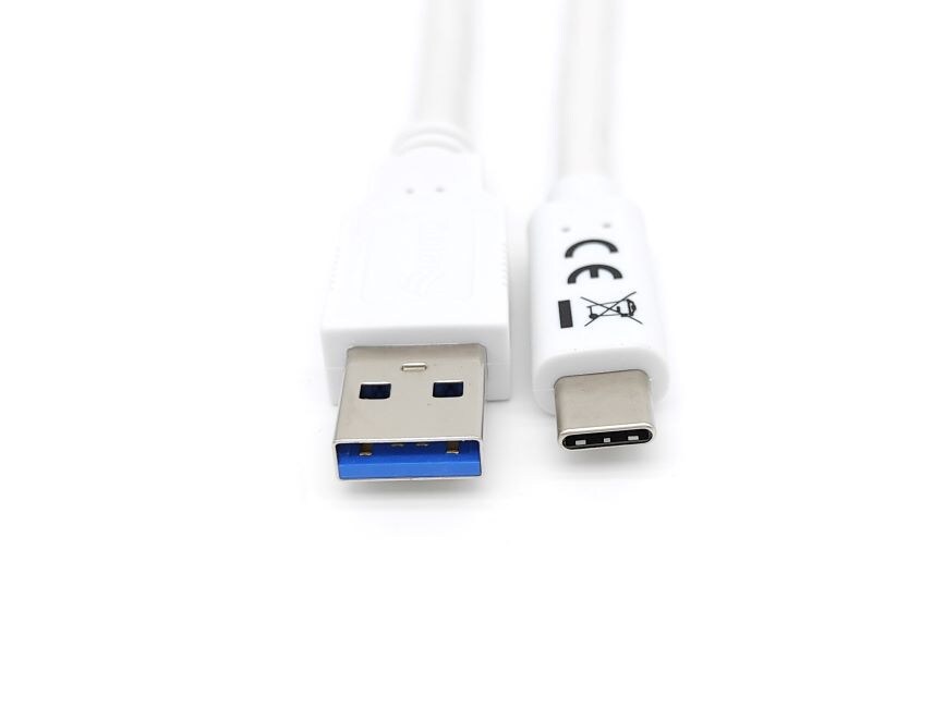 EQUIP 128363 USB 3.2 Gen 1 C auf A Kabel, M/M, 1.0m, 5Gbps, Weiß