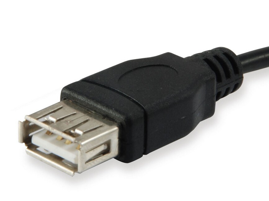 EQUIP 128852 USB 2.0 A auf A Verlängerungskabel 5.0m , Schwarz