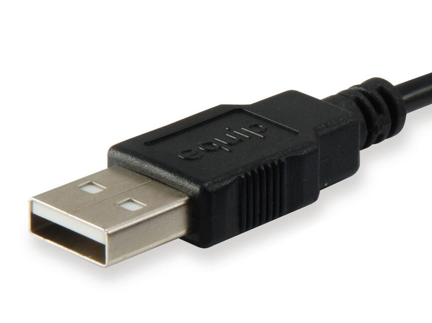 EQUIP 128852 USB 2.0 A auf A Verlängerungskabel 5.0m , Schwarz