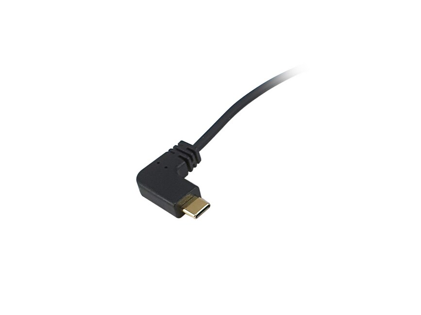 EQUIP 128889 USB 2.0 C auf C 90° abgewinkeltes Spiralkabel, St./St., 1,0 m