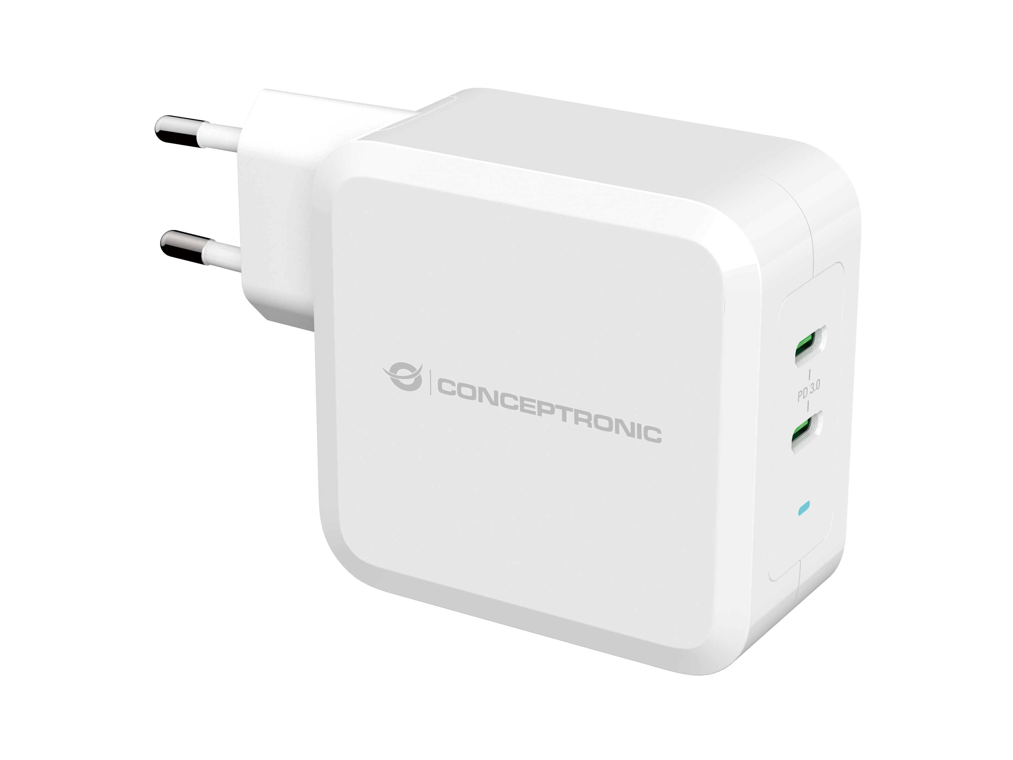 Conceptronic ALTHEA08W 2-Port 100W GaN USB-C PD-Ladegerät