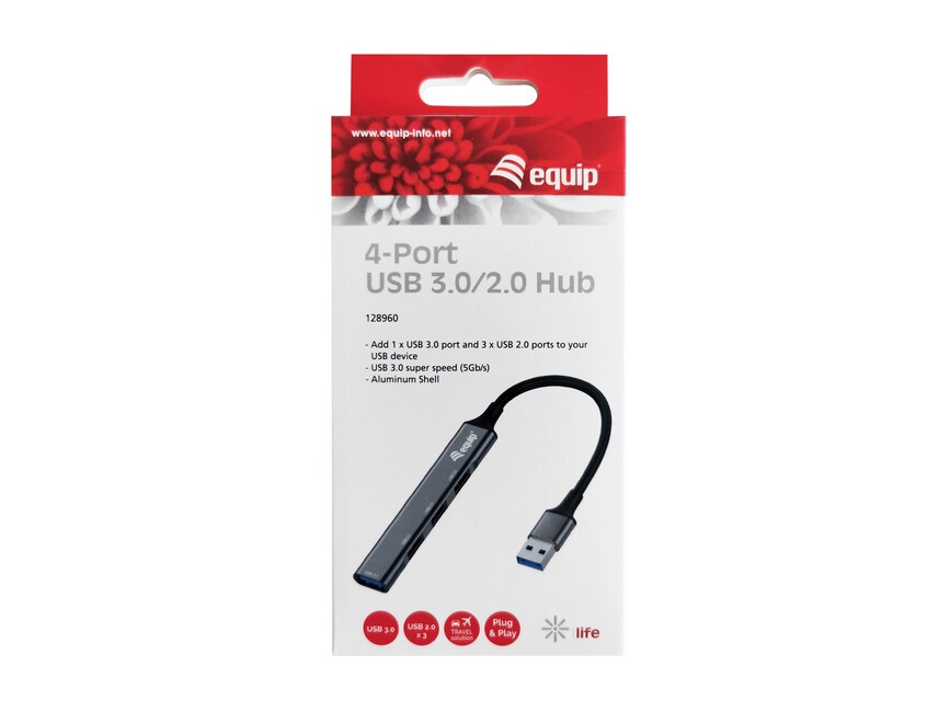 EQUIP 128960 4-Port-USB 3.0/2.0-Hub