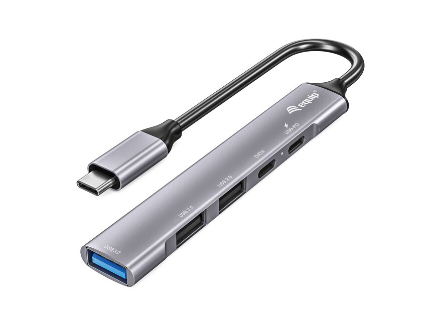 EQUIP 128962 5-Port USB 3.0/2.0 Hub mit USB-C 100W USB PD