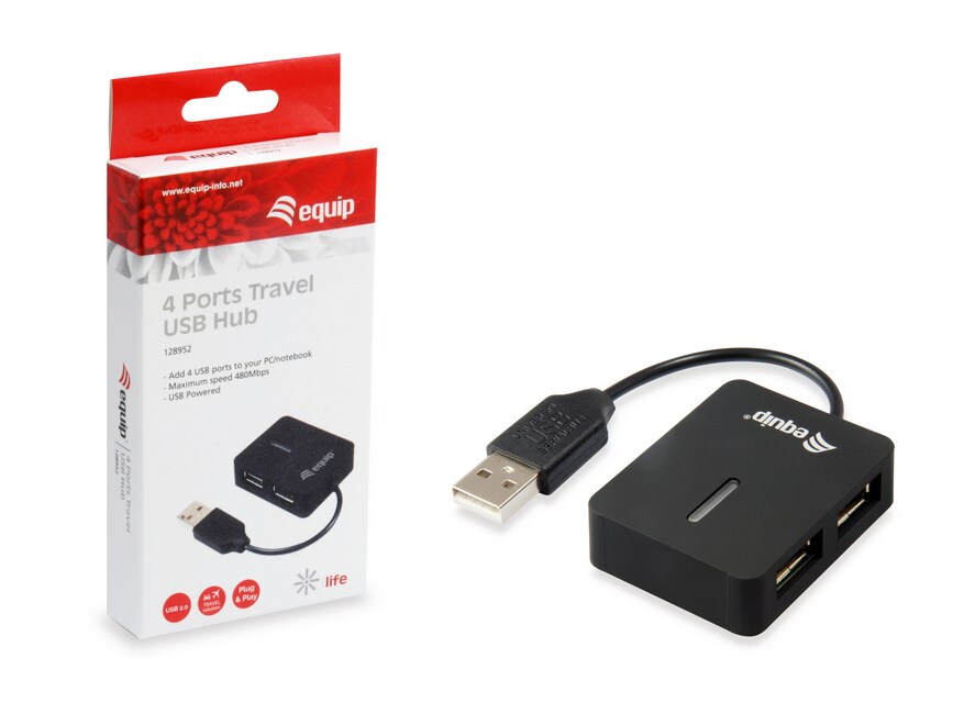 EQUIP 128952 4 Port Reise-USB Hub